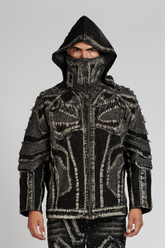 CHAQUETA PURE CDM CON PEDRERIA