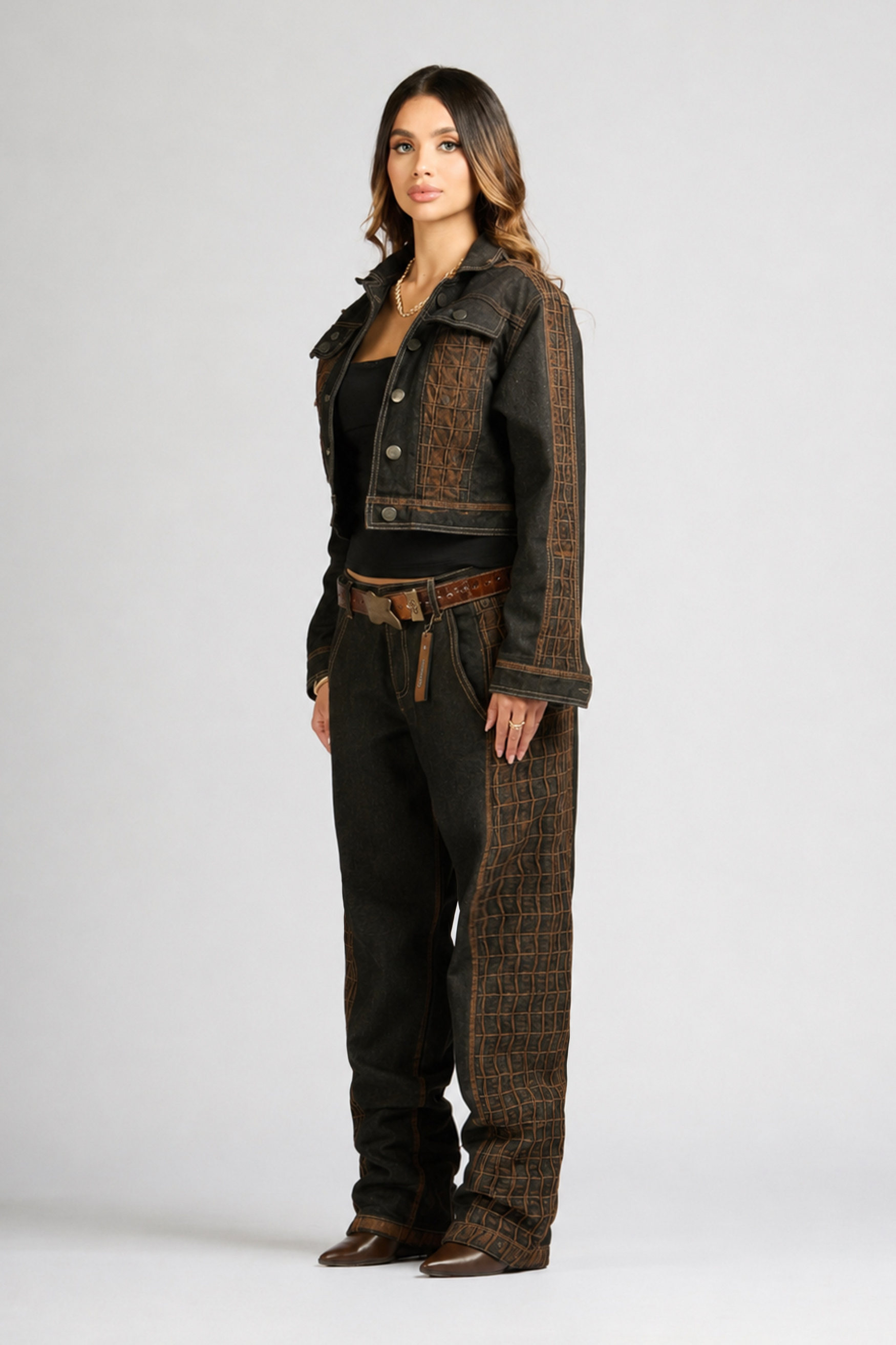 SET CHAQUETA Y JEAN URUS BLACK