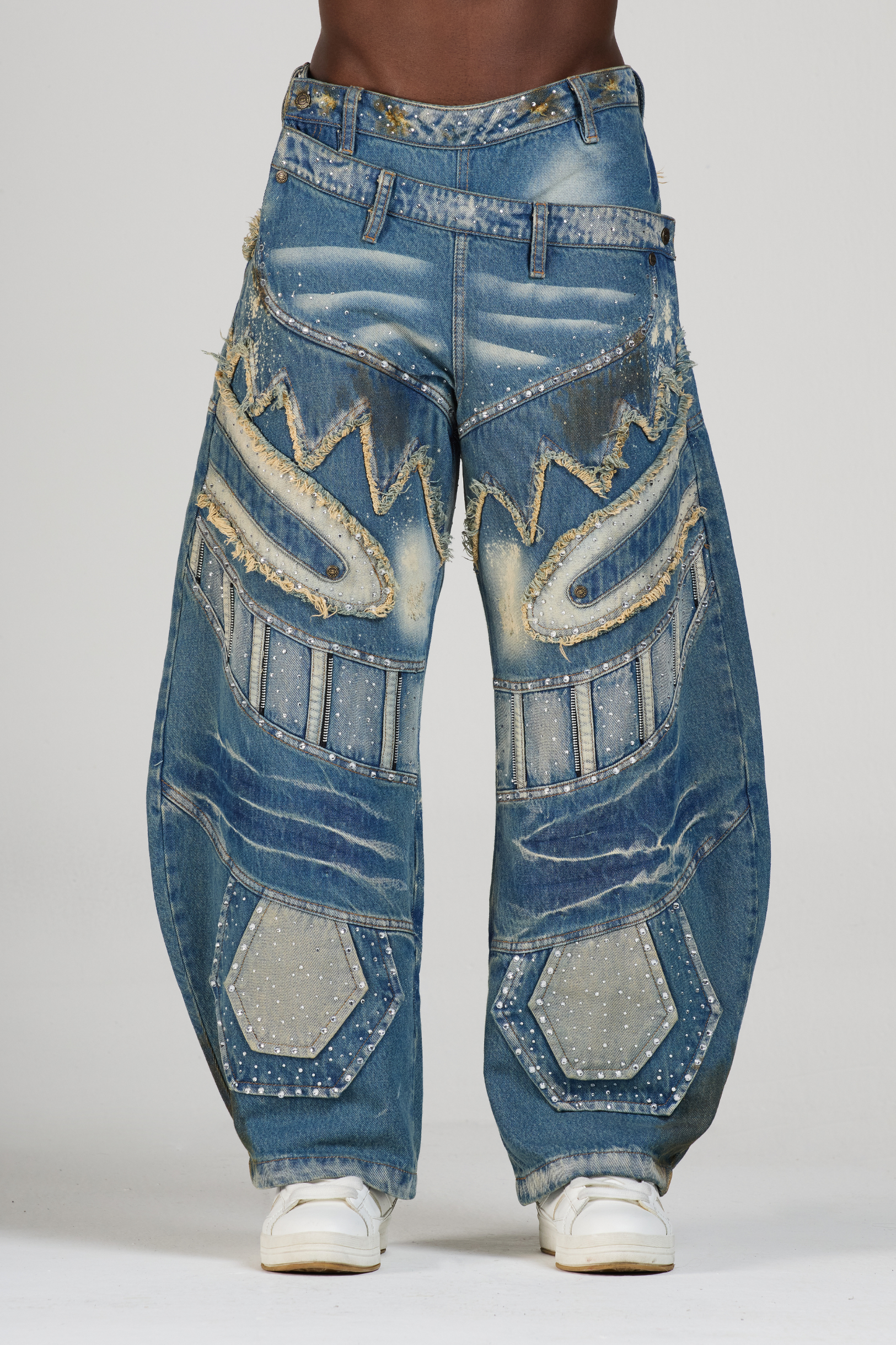 JEAN FACE BLUEDIRTY MEN CON PEDRERÍA