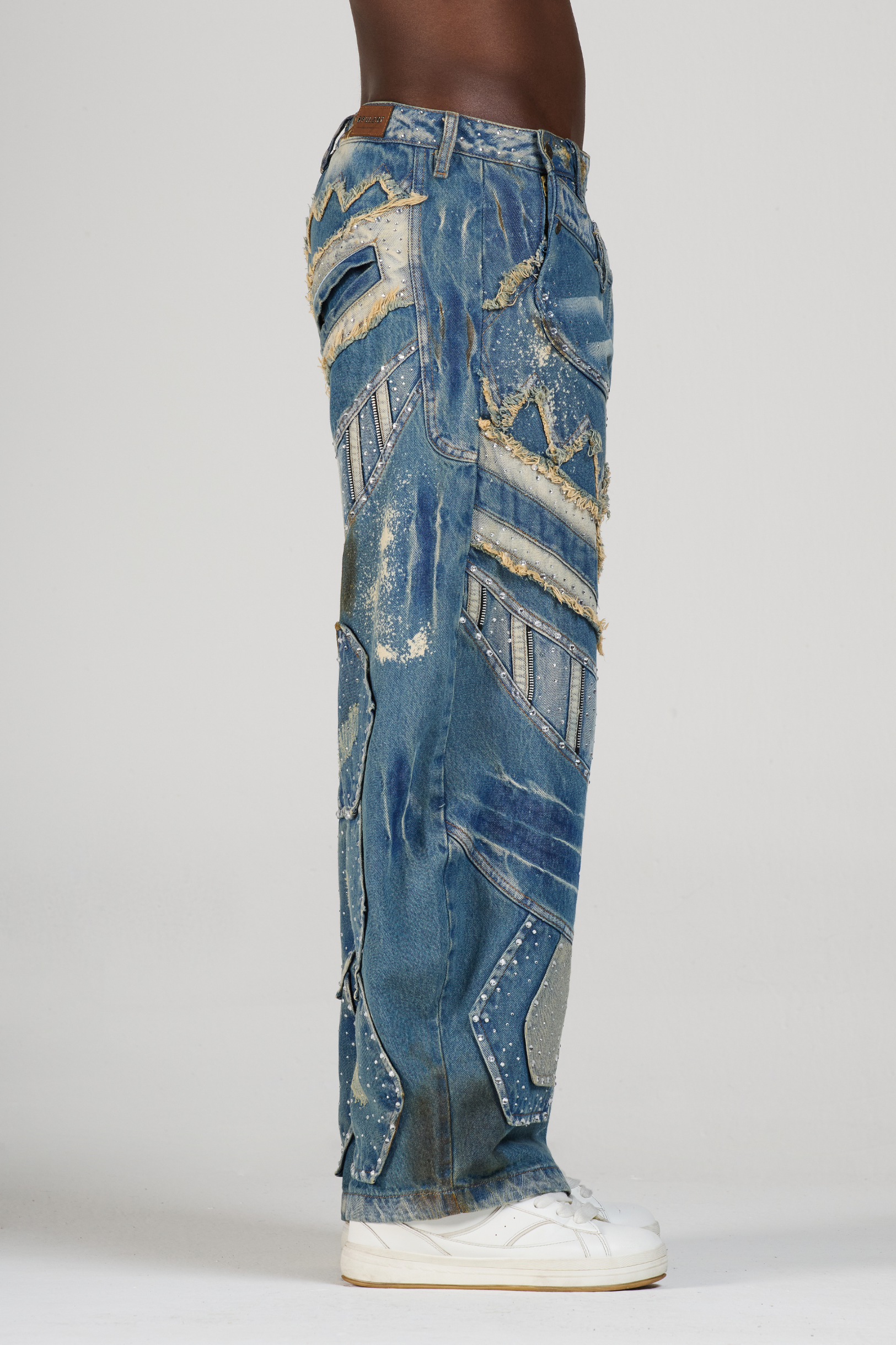 JEAN FACE BLUEDIRTY MEN CON PEDRERÍA