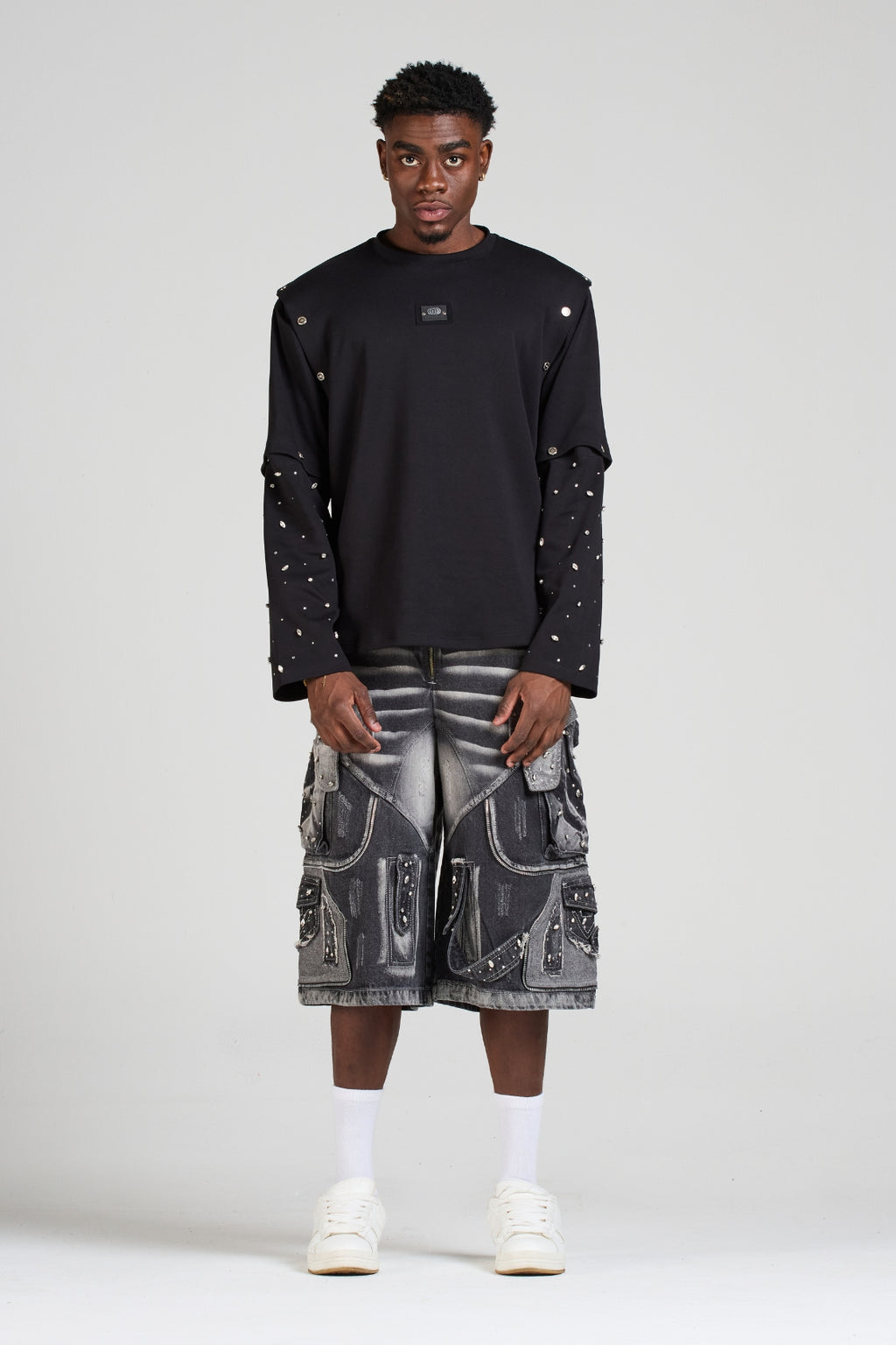 SET BUZO SKY AURA Y BERMUDA SIGNATURE CON PEDRERÍA