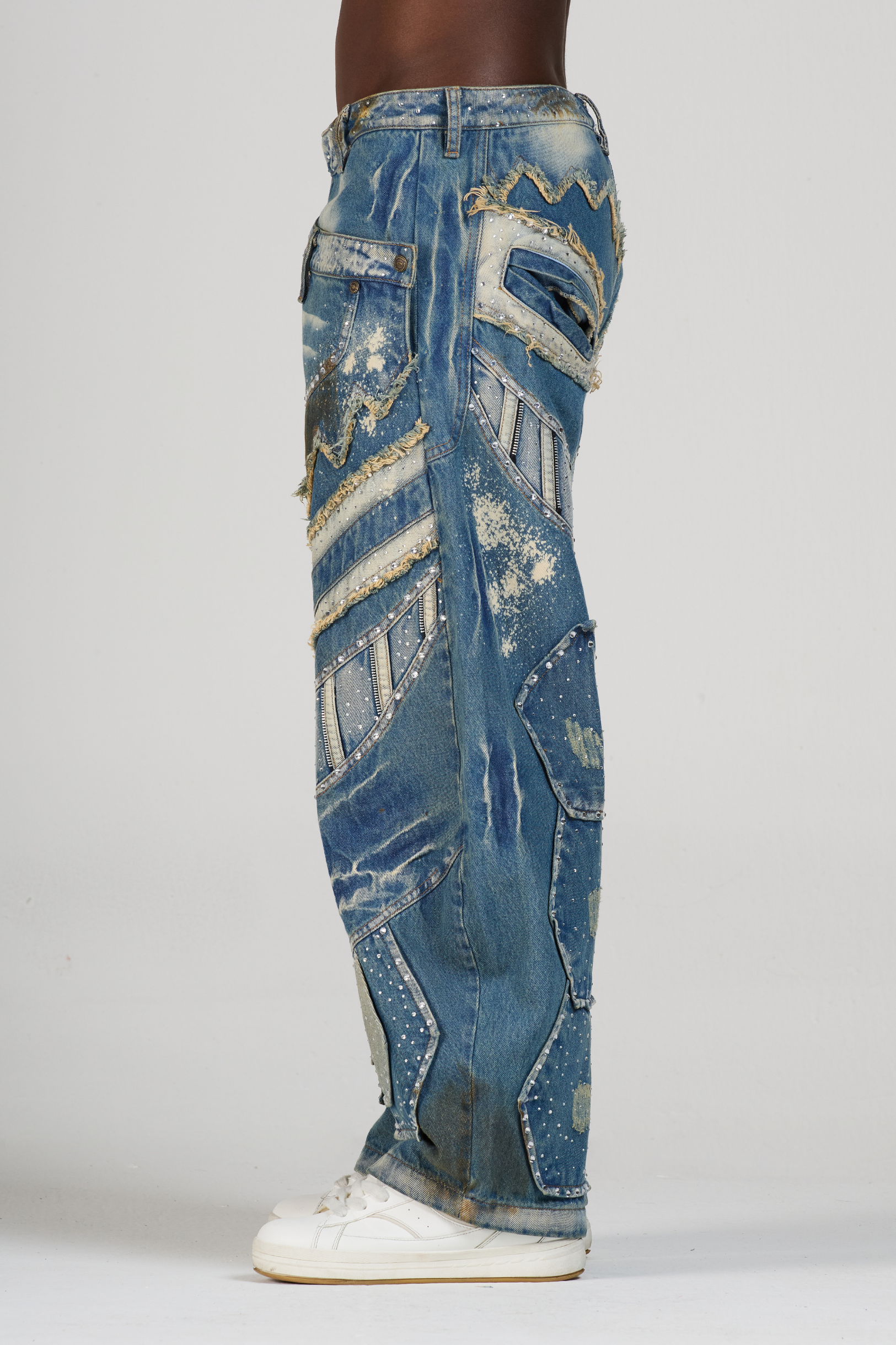 JEAN FACE BLUEDIRTY MEN CON PEDRERÍA