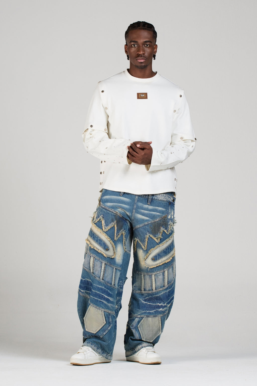 SET BUZO Y JEAN FACE BLUE MEN