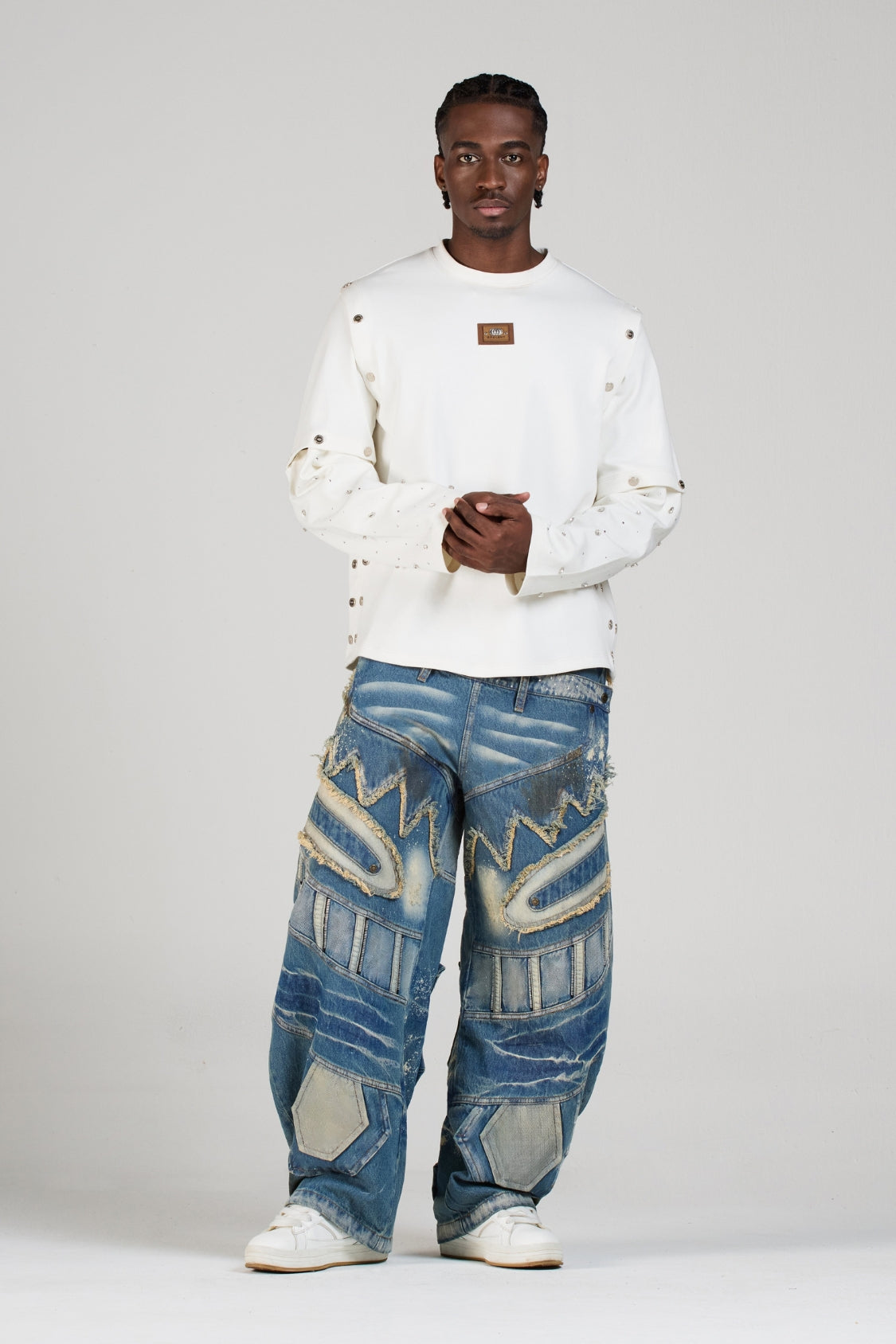 SET BUZO Y JEAN FACE BLUE MEN