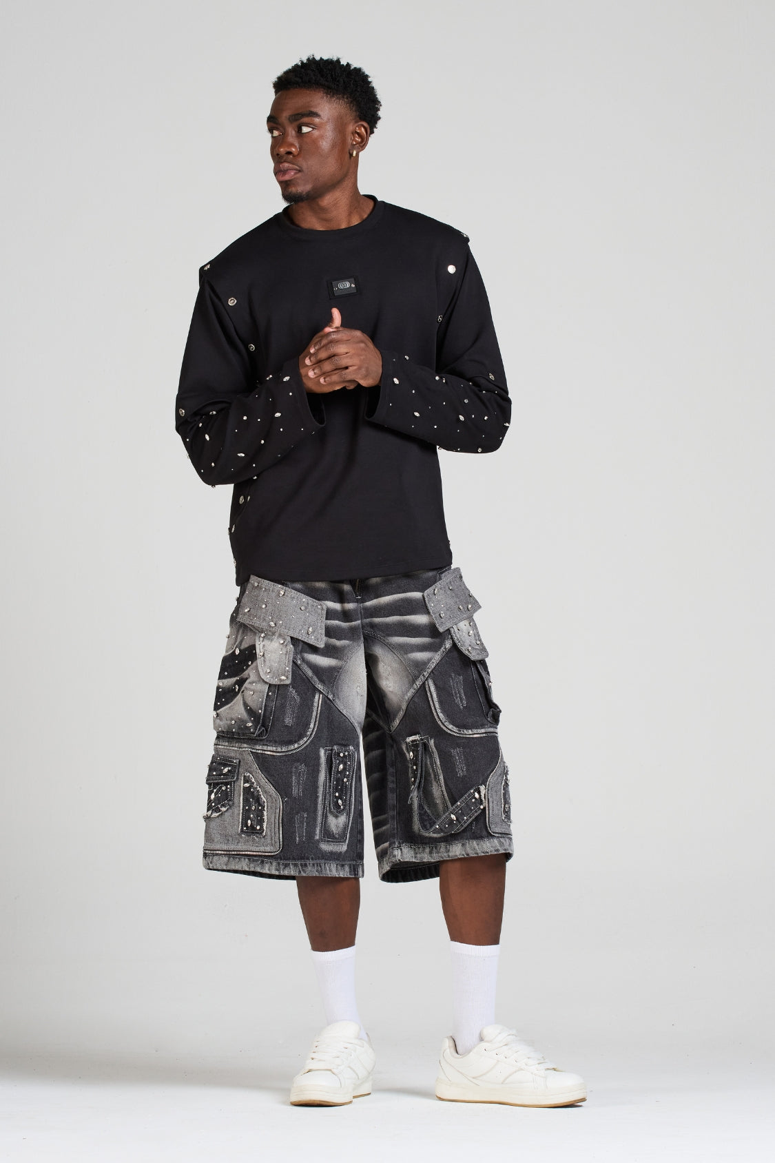 SET BUZO SKY AURA Y BERMUDA SIGNATURE CON PEDRERÍA