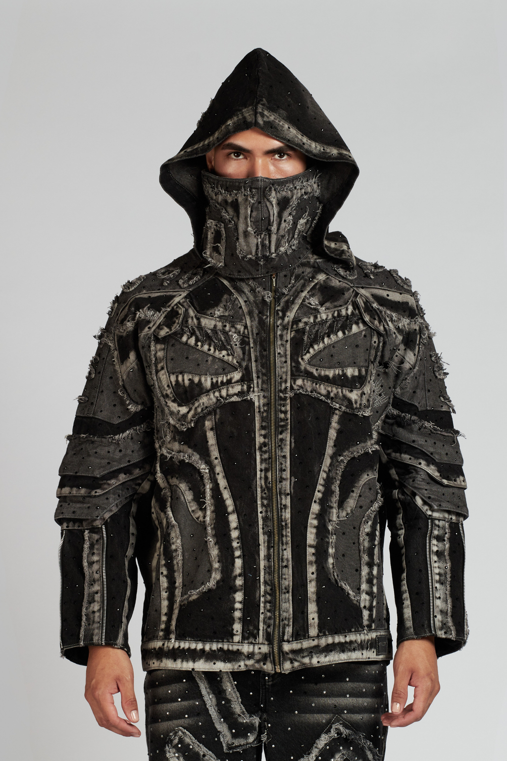 CHAQUETA PURE CDM CON PEDRERIA