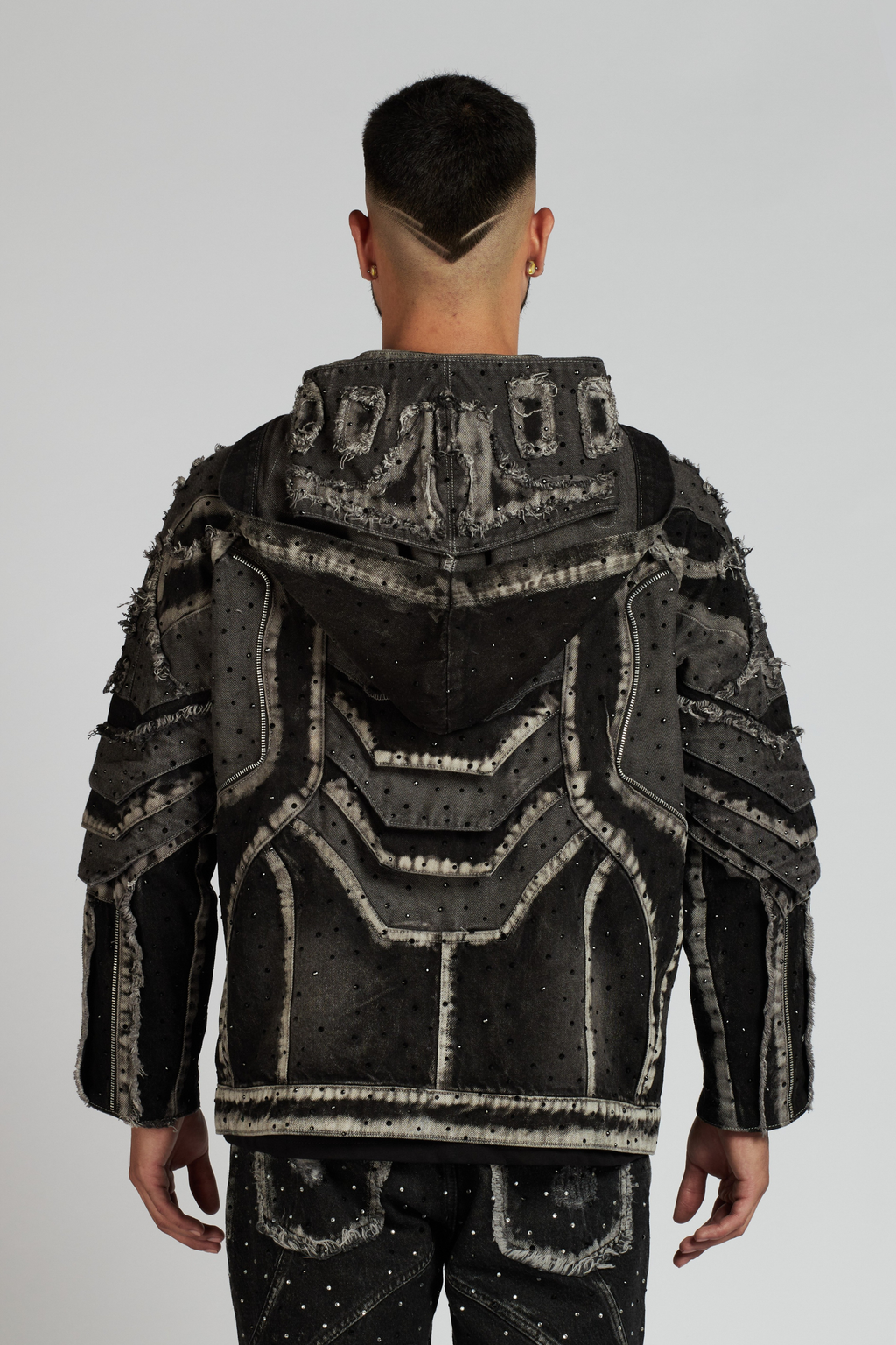 CHAQUETA PURE CDM CON PEDRERIA