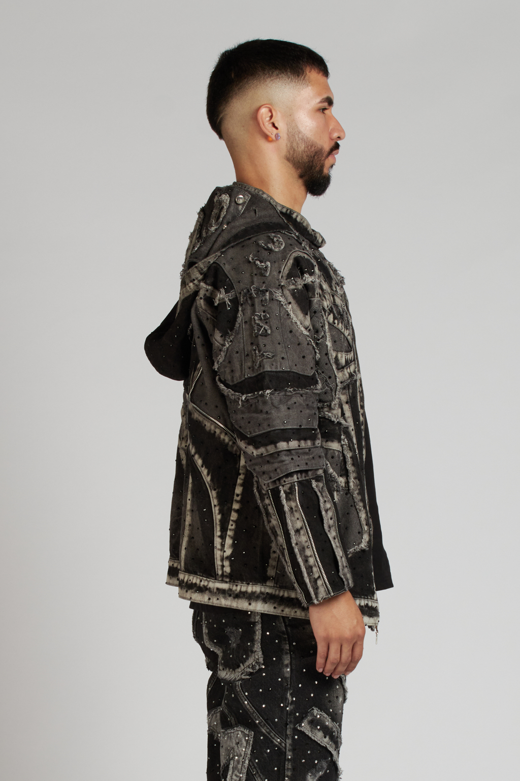 CHAQUETA PURE CDM CON PEDRERIA