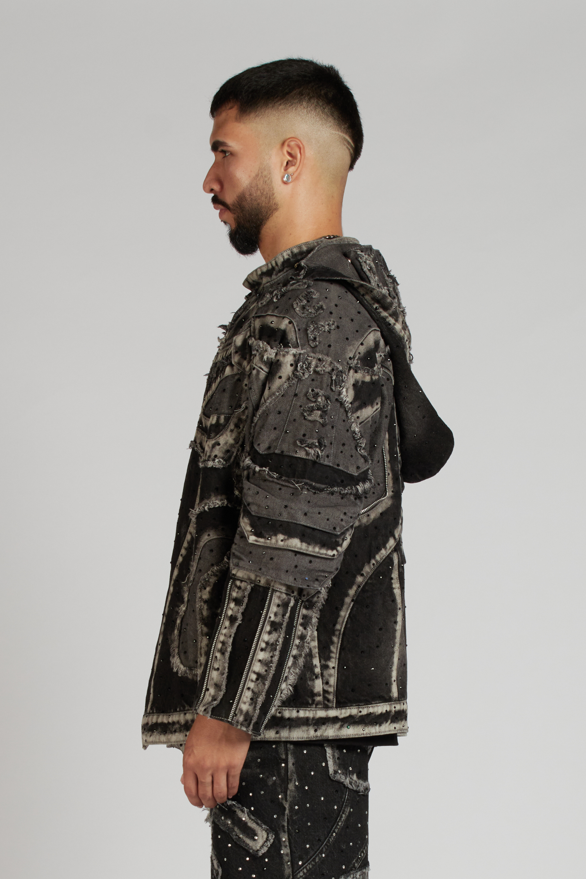 (PREVENTA) CHAQUETA PURE CDM CON PEDRERIA