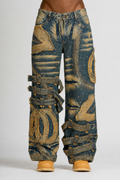 JEAN EMBLEM AZUL CON PEDRERÍA MEN