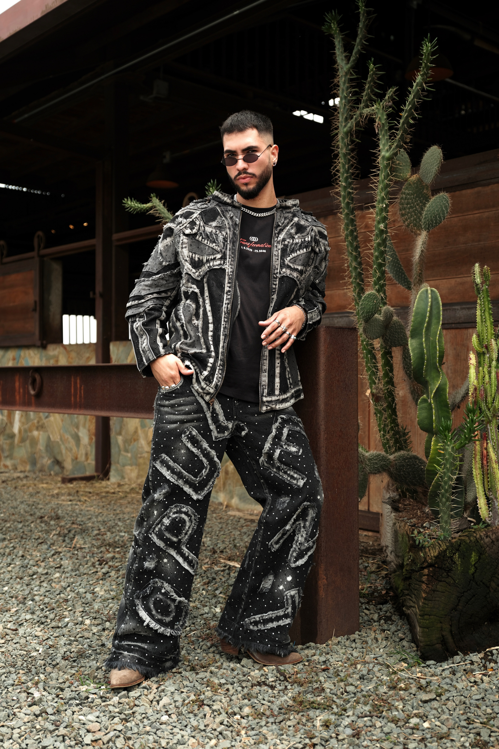 CHAQUETA PURE CDM CON PEDRERIA