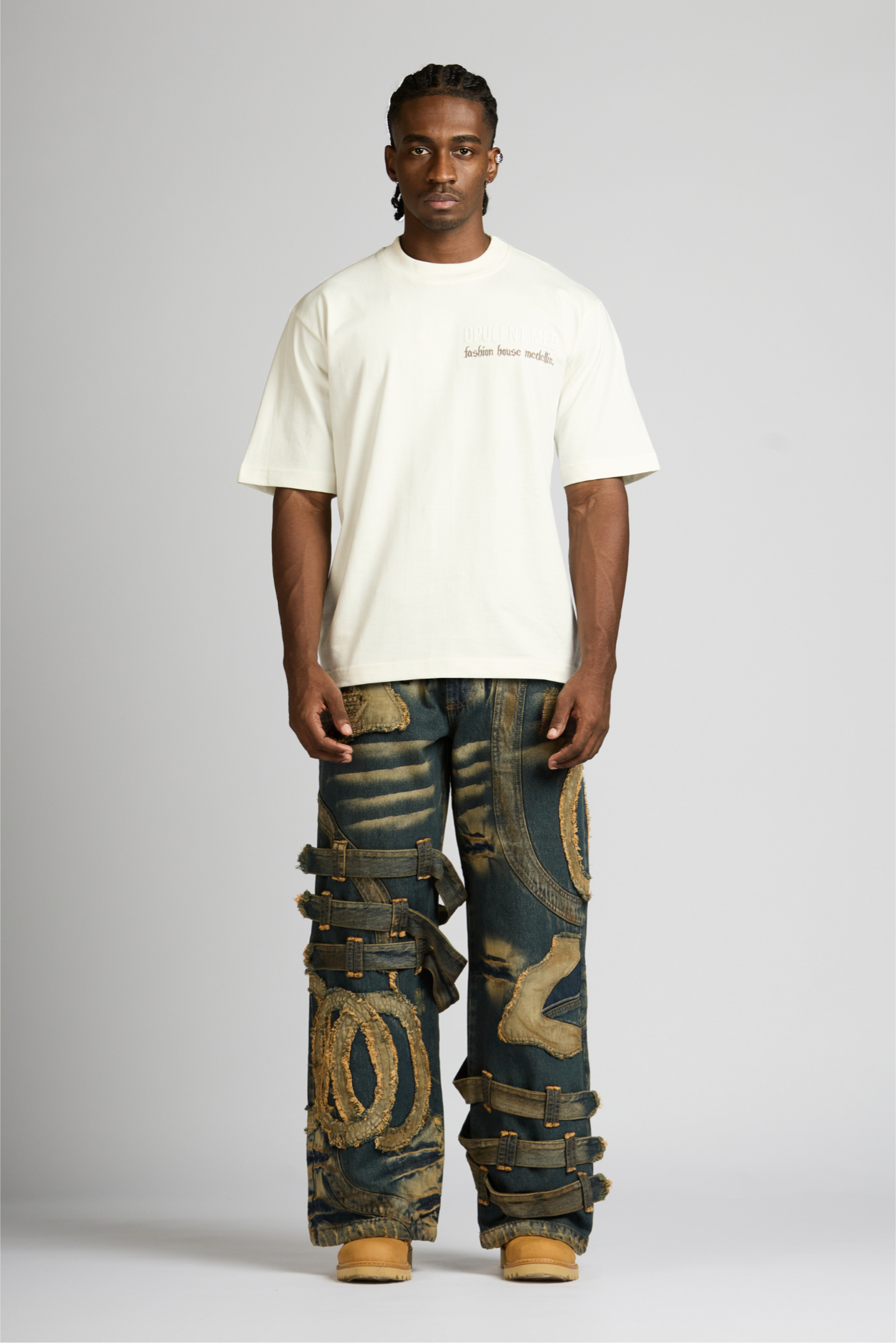 SET CAMISETA Y JEAN EMBLEM AZUL