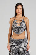 CROP TOP ULTRONIC NEGRO