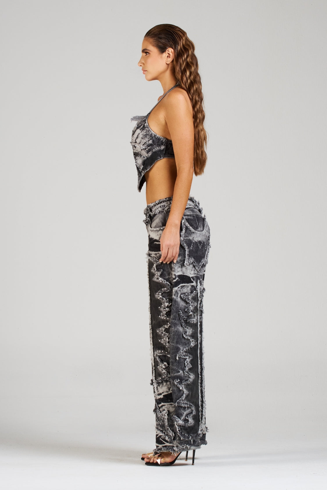 SET CROP Y JEAN ULTRONIC CON PEDRERÍA