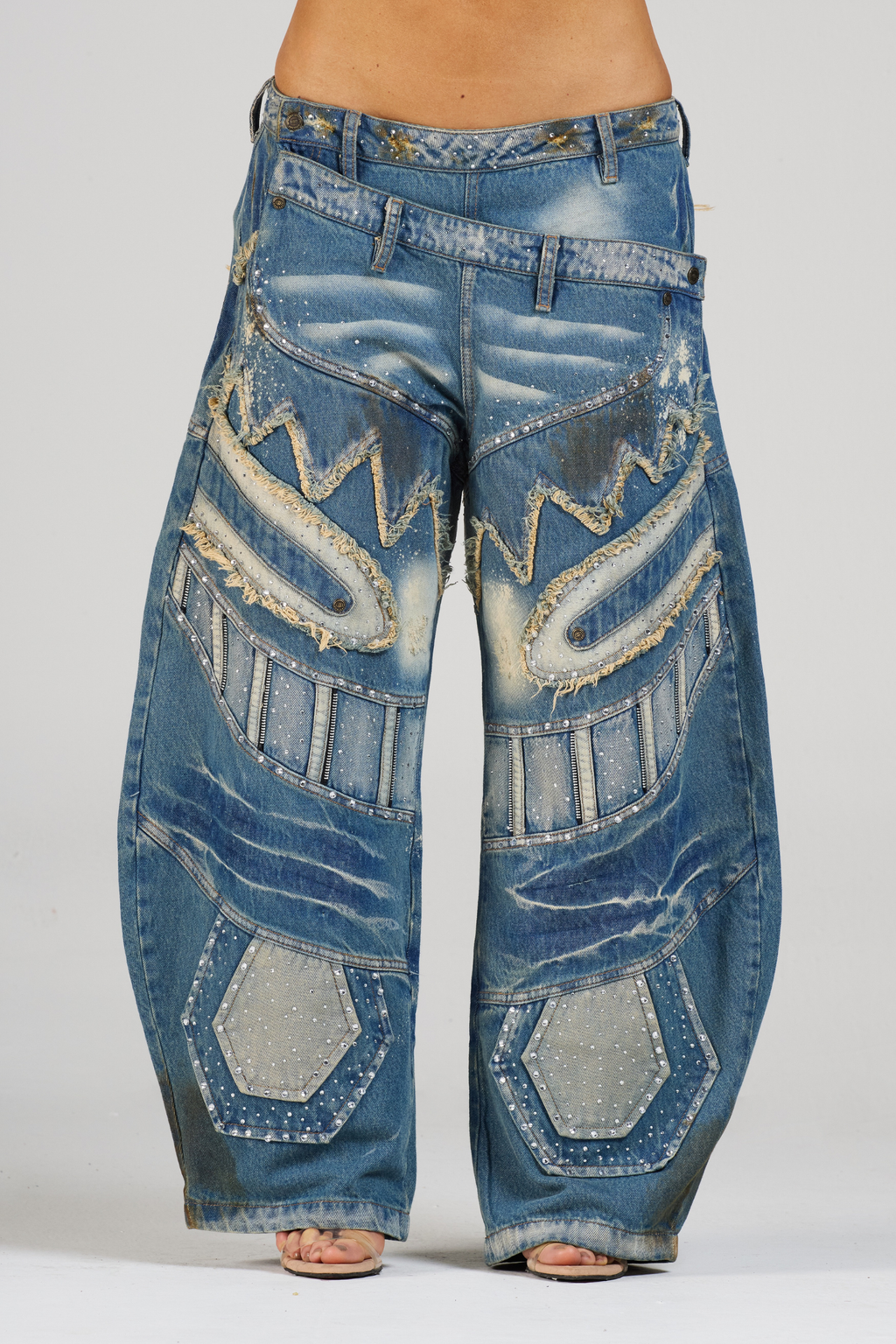 JEAN FACE BLUEDIRTY WOMAN CON PEDRERÍA