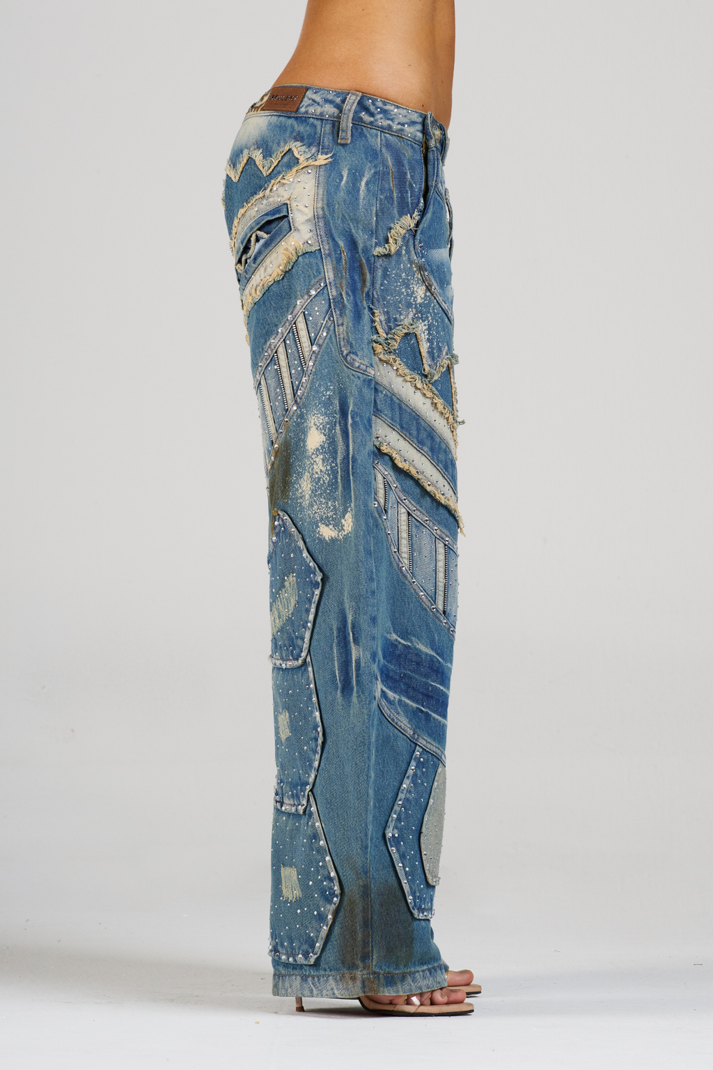 JEAN FACE BLUEDIRTY WOMAN CON PEDRERÍA