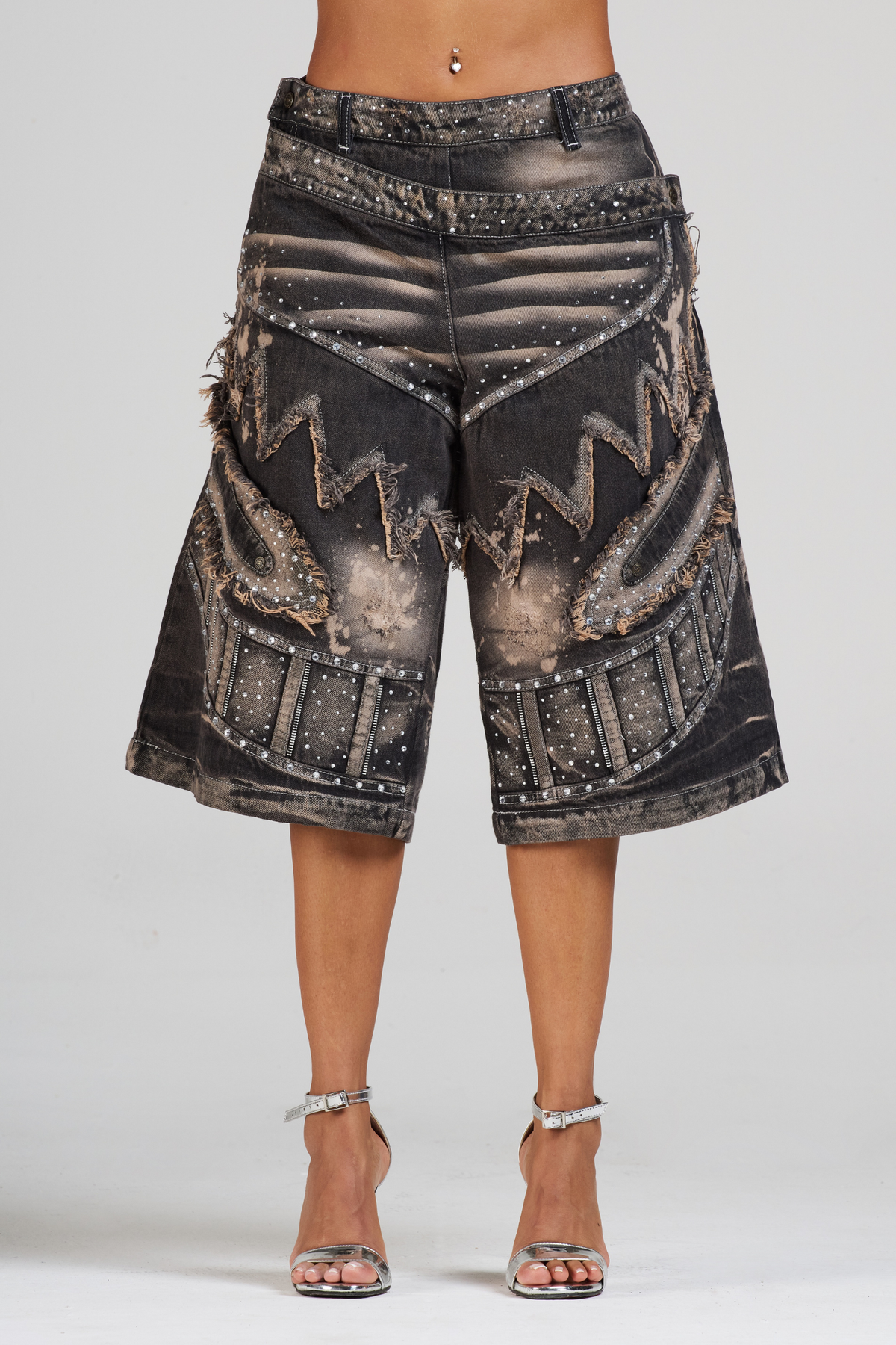 JORTS FACE COFFEBLACK WOMAN CON PEDRERIA