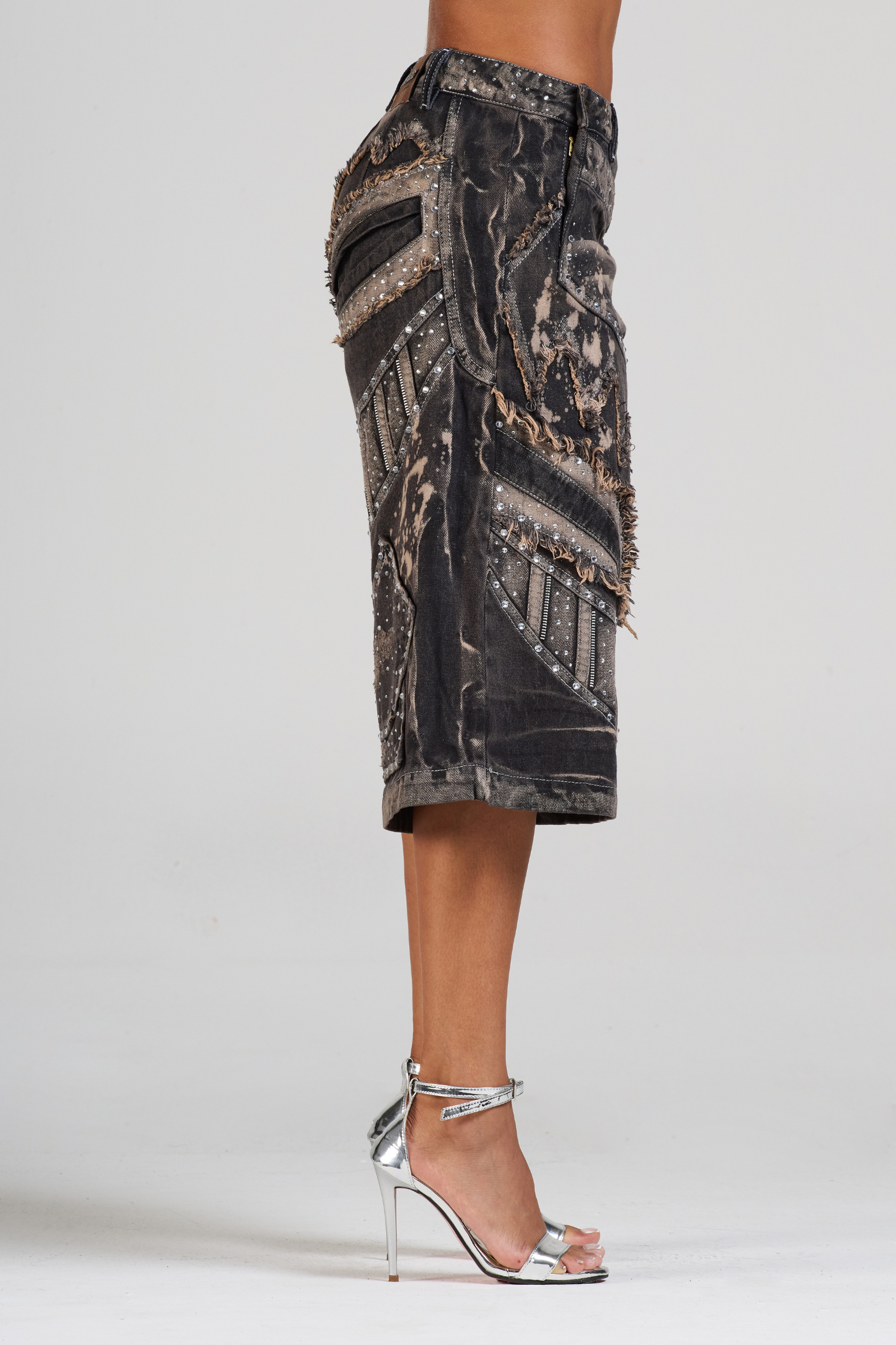 JORTS FACE COFFEBLACK WOMAN CON PEDRERIA