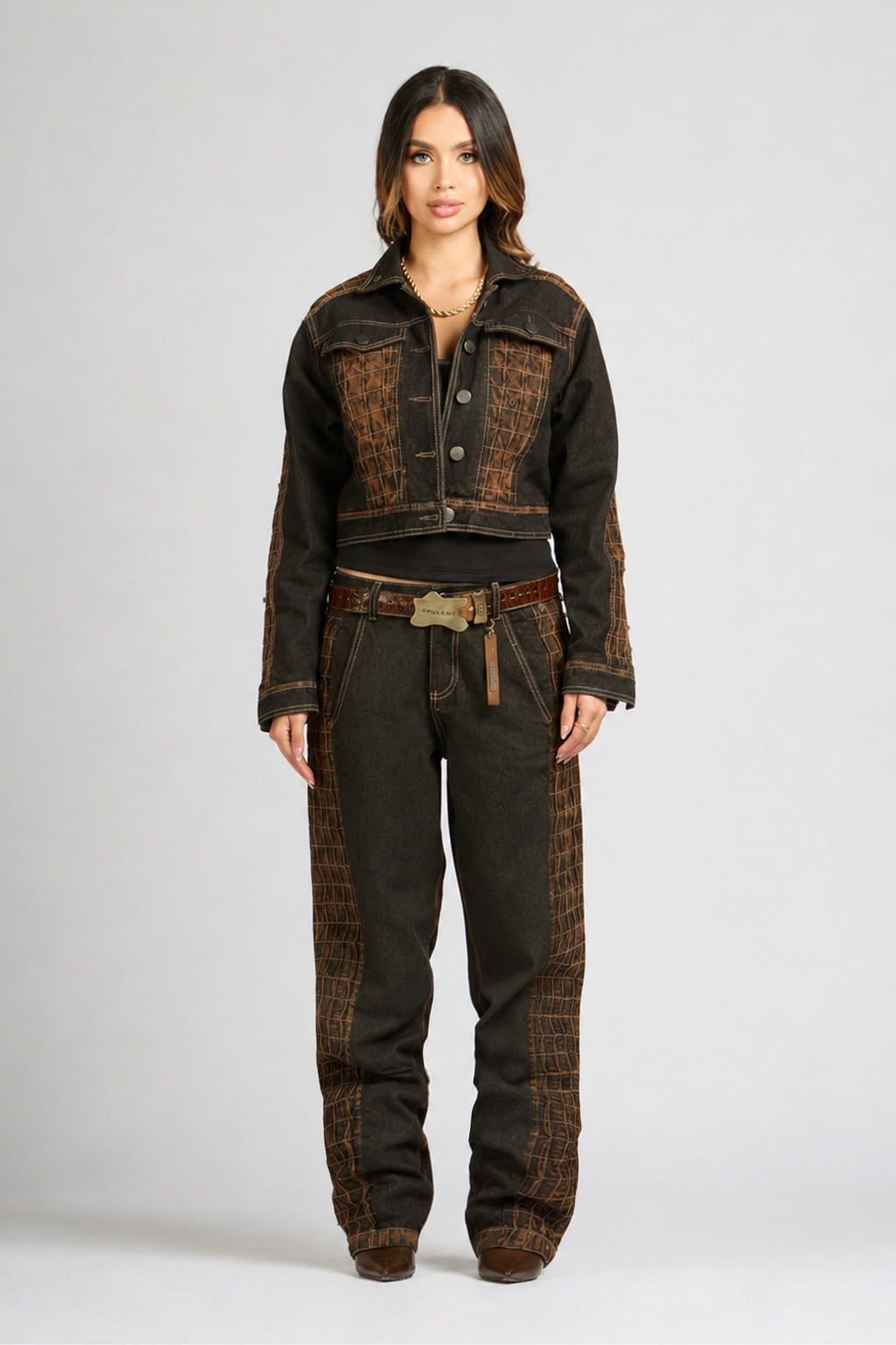 SET CHAQUETA Y JEAN URUS BLACK