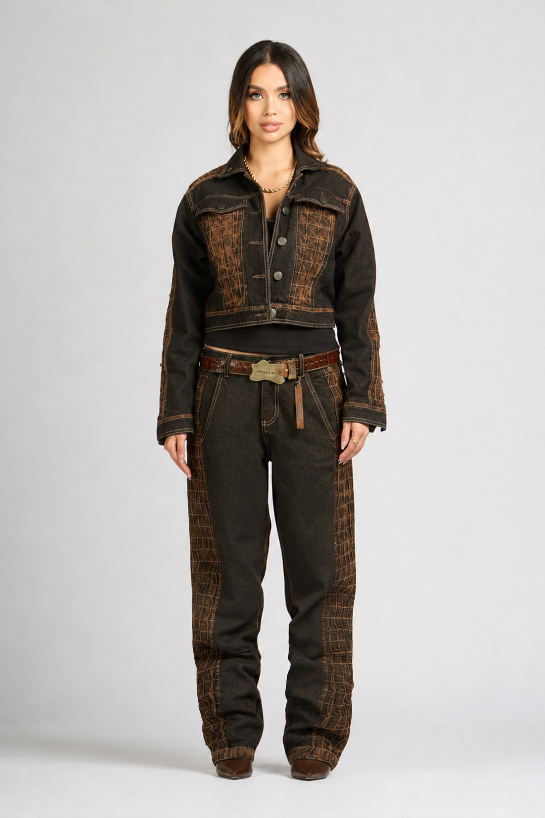 SET CHAQUETA Y JEAN URUS BLACK