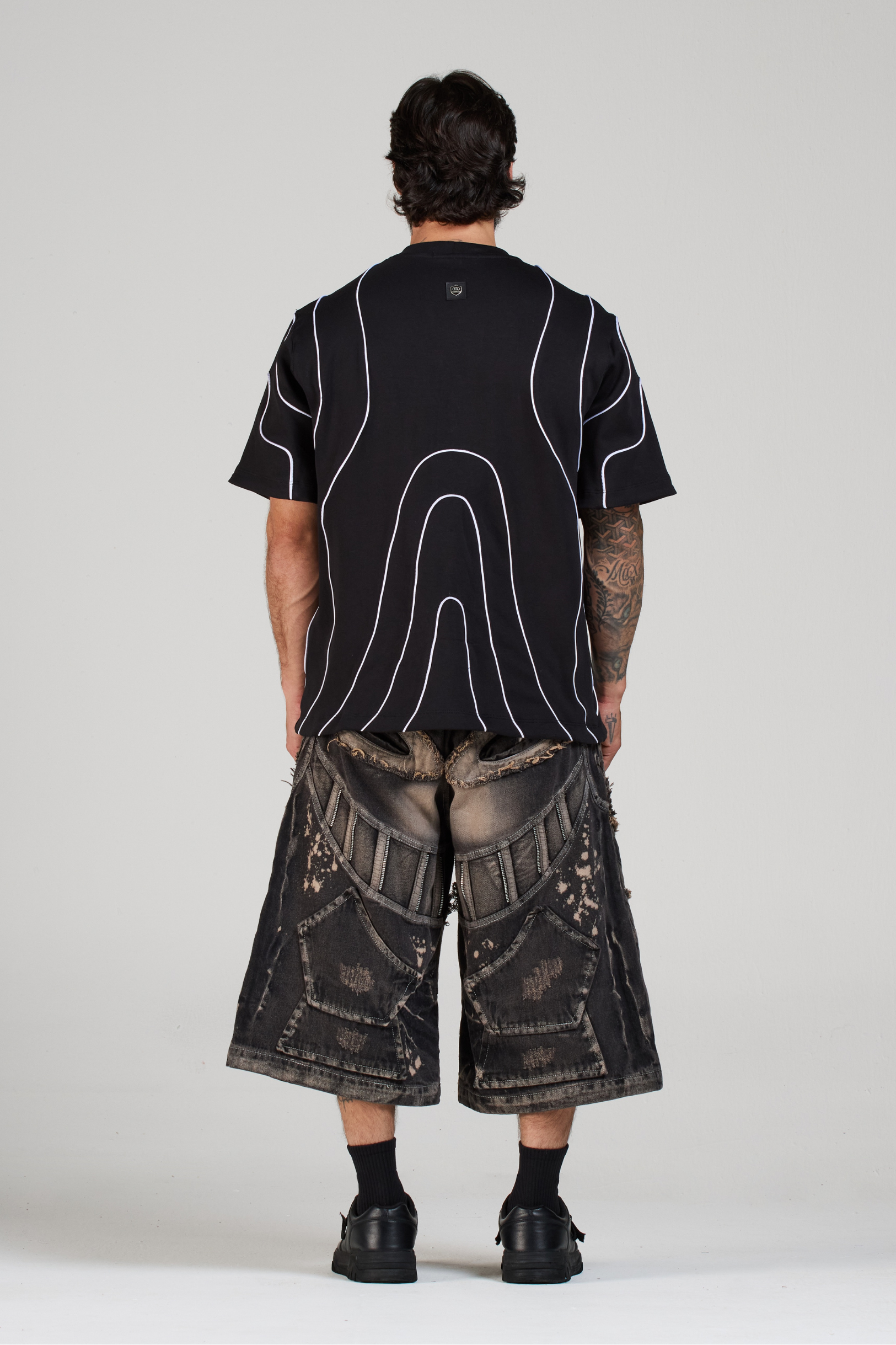 SET CAMISTA Y BERMUDA FACE COFFEBLACK