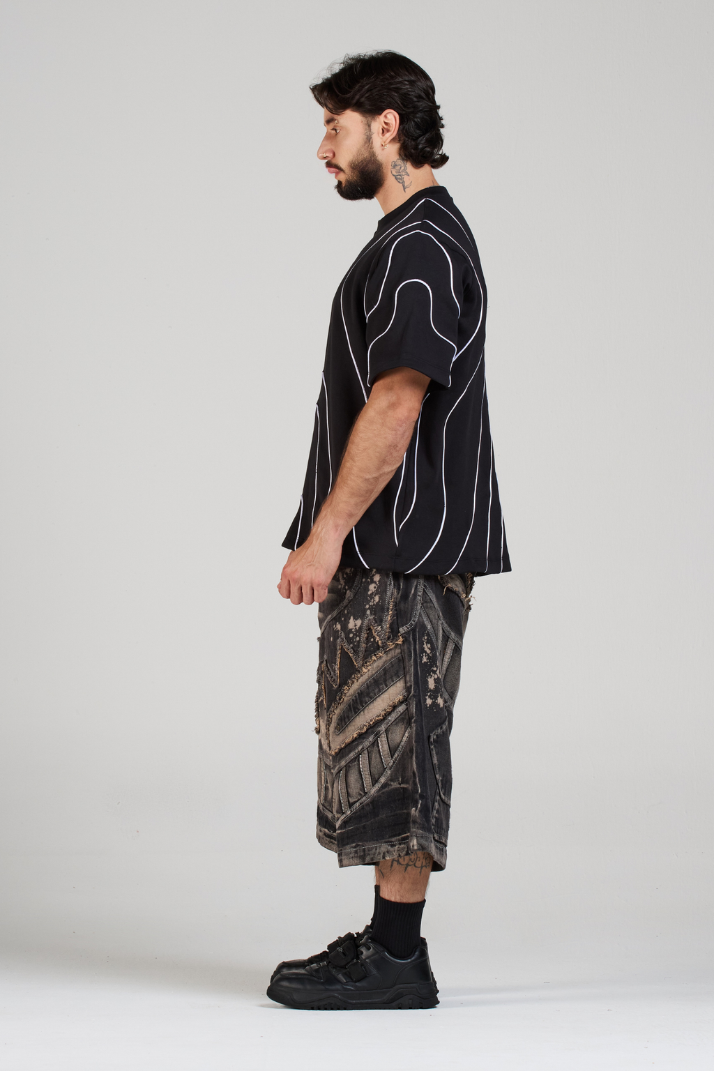 SET CAMISTA Y BERMUDA FACE COFFEBLACK