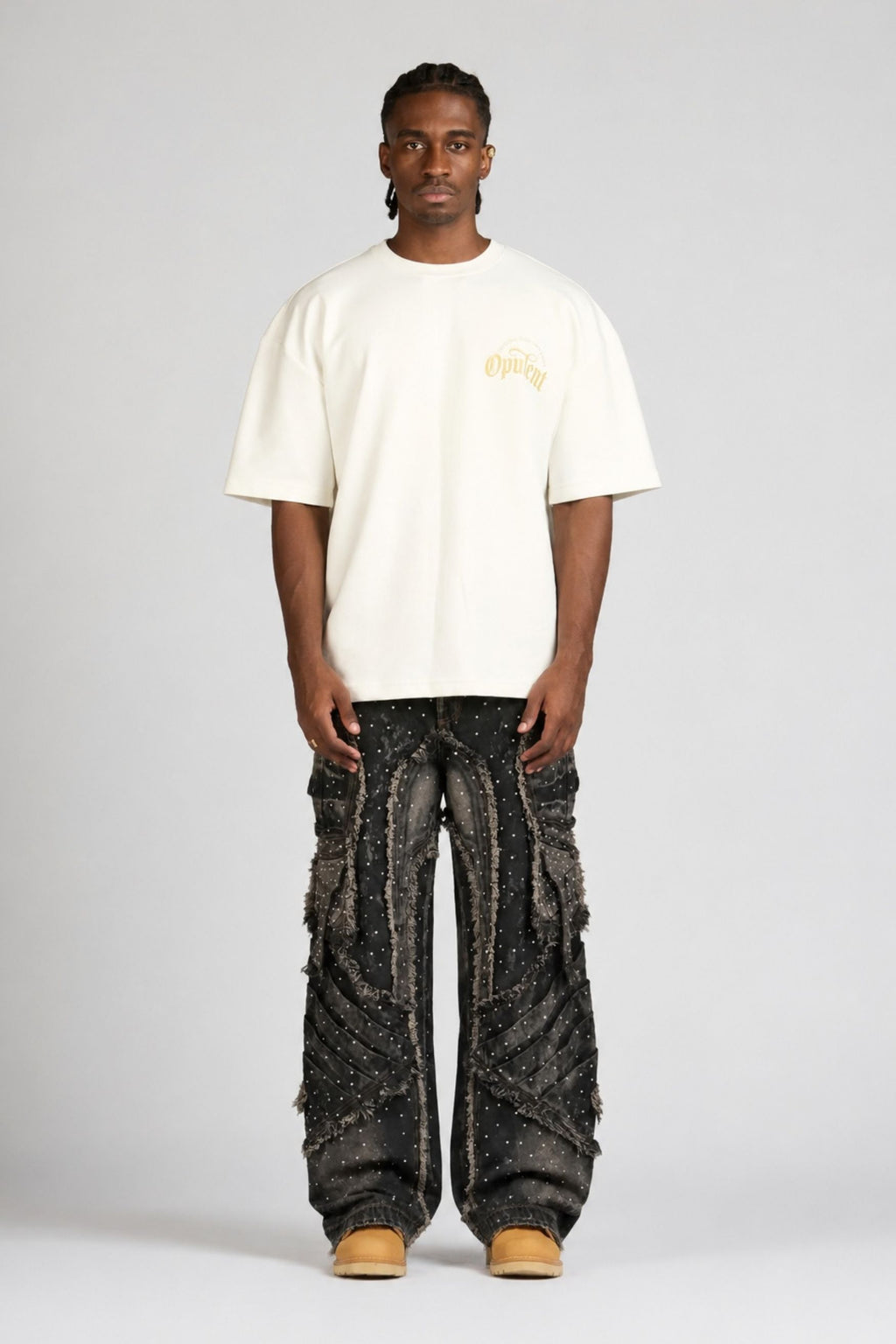 SET CAMISETA Y JEAN APPALUSSÉ CON PEDRERÍA MEN