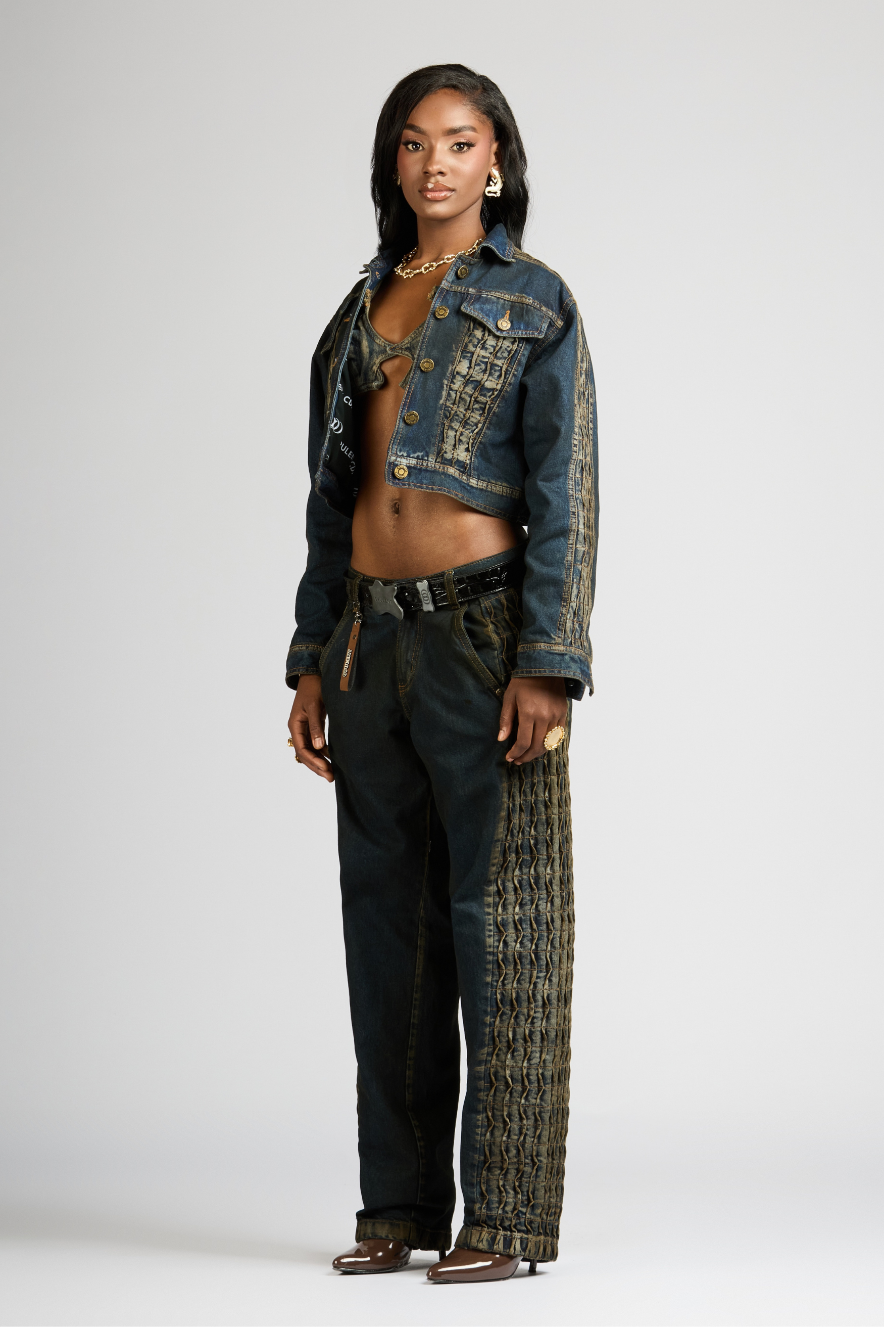 SET CHAQUETA Y JEAN URUS BLUE WOMAN