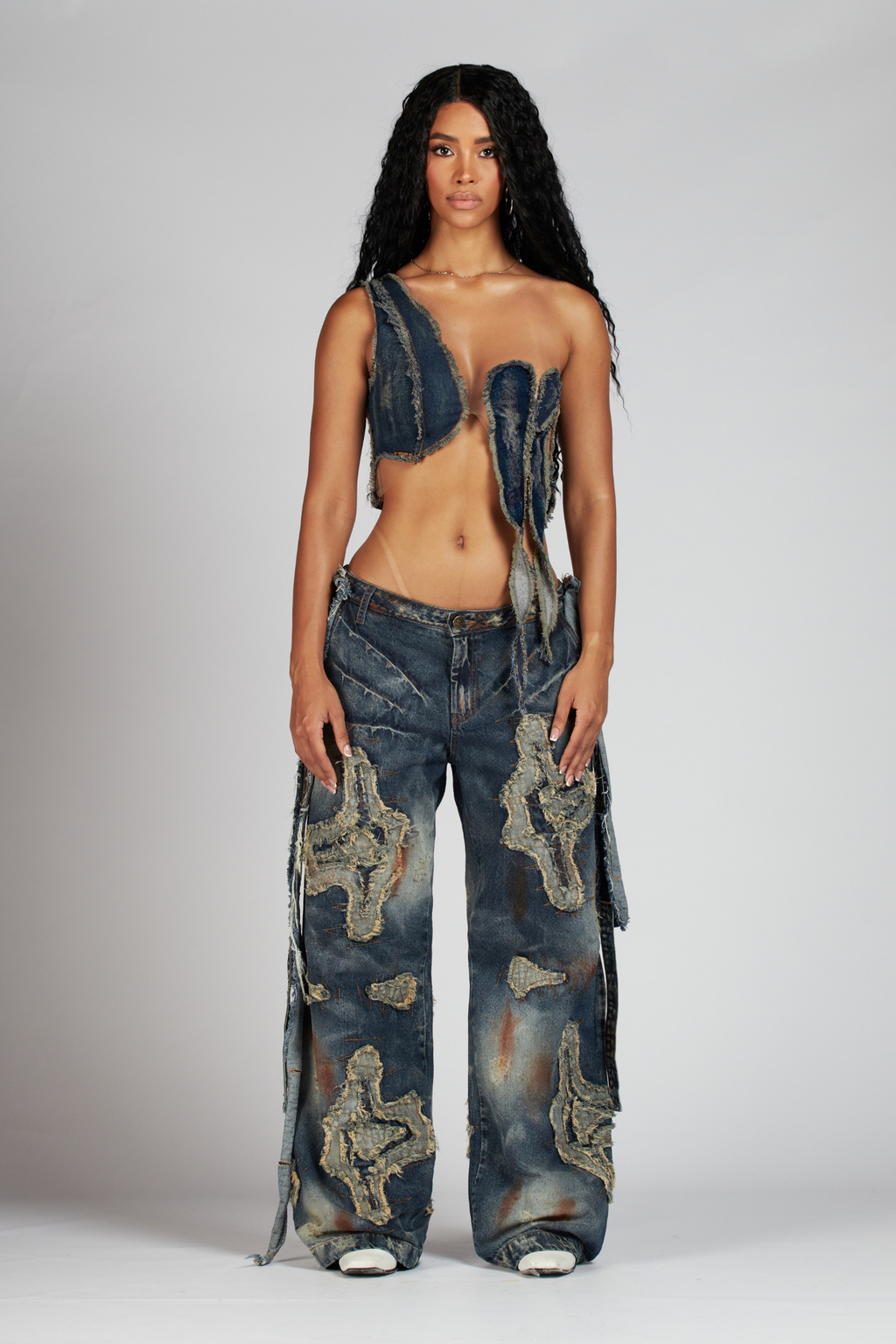 SET CROP Y JEAN SPURS WOMAN