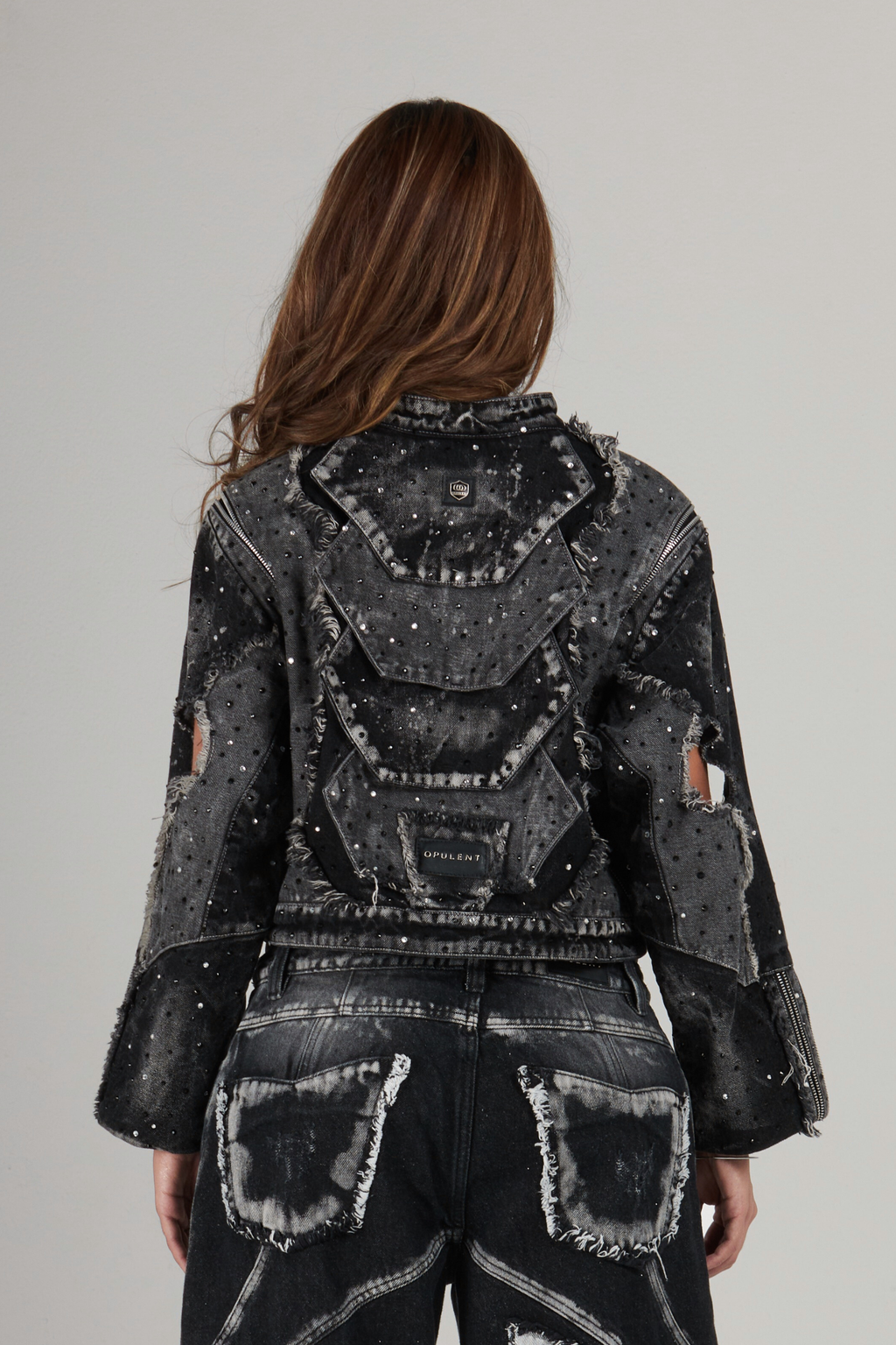 CHAQUETA PURE CDM CON PEDRERÍA