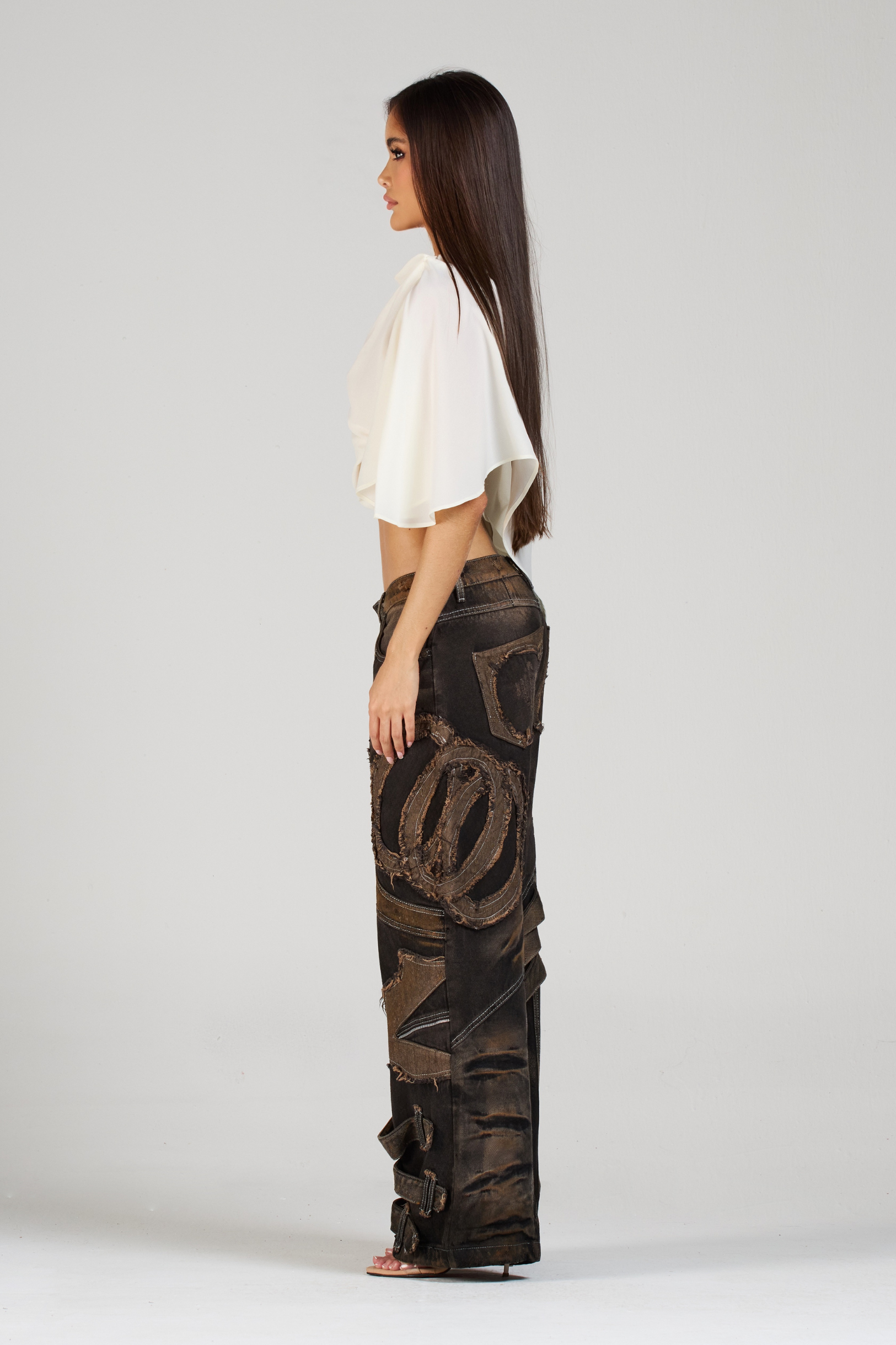 SET BLUSA Y JEAN EMBLEM BLACK