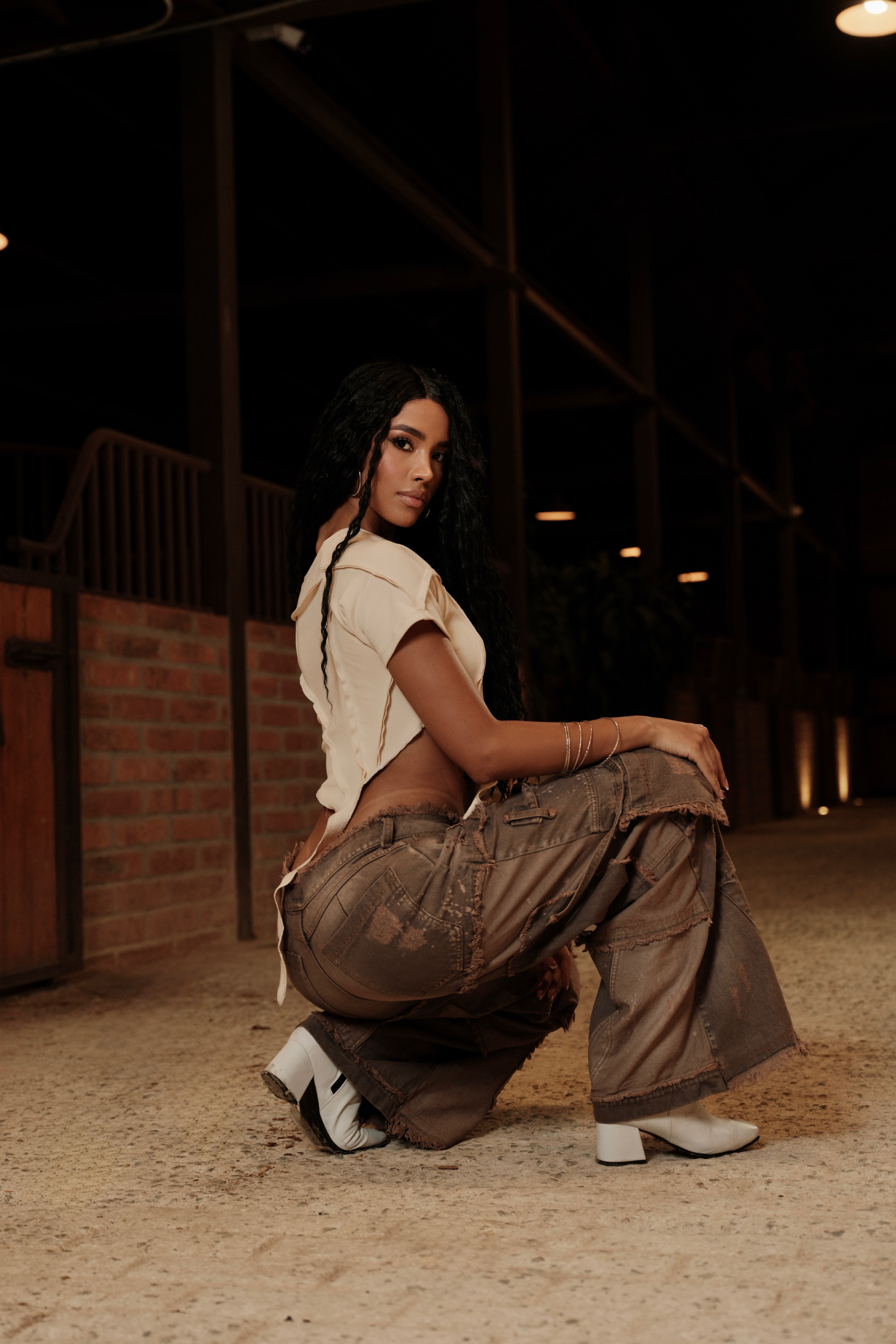 CAMISA TOP CAMARGUE BEIGE