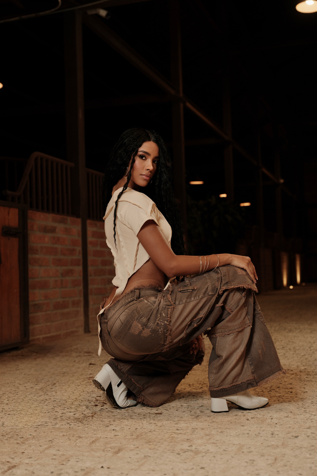 CAMISA TOP CAMARGUE BEIGE