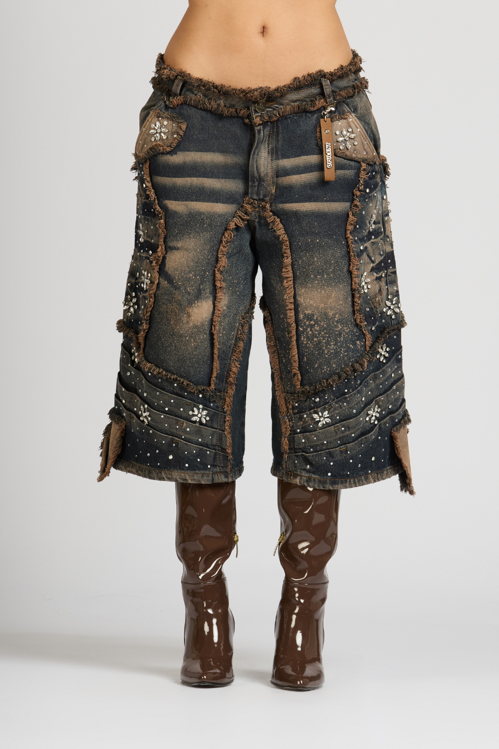 BERMUDA APPALUSEÉ AZUL CON PEDRERÍA WOMAN