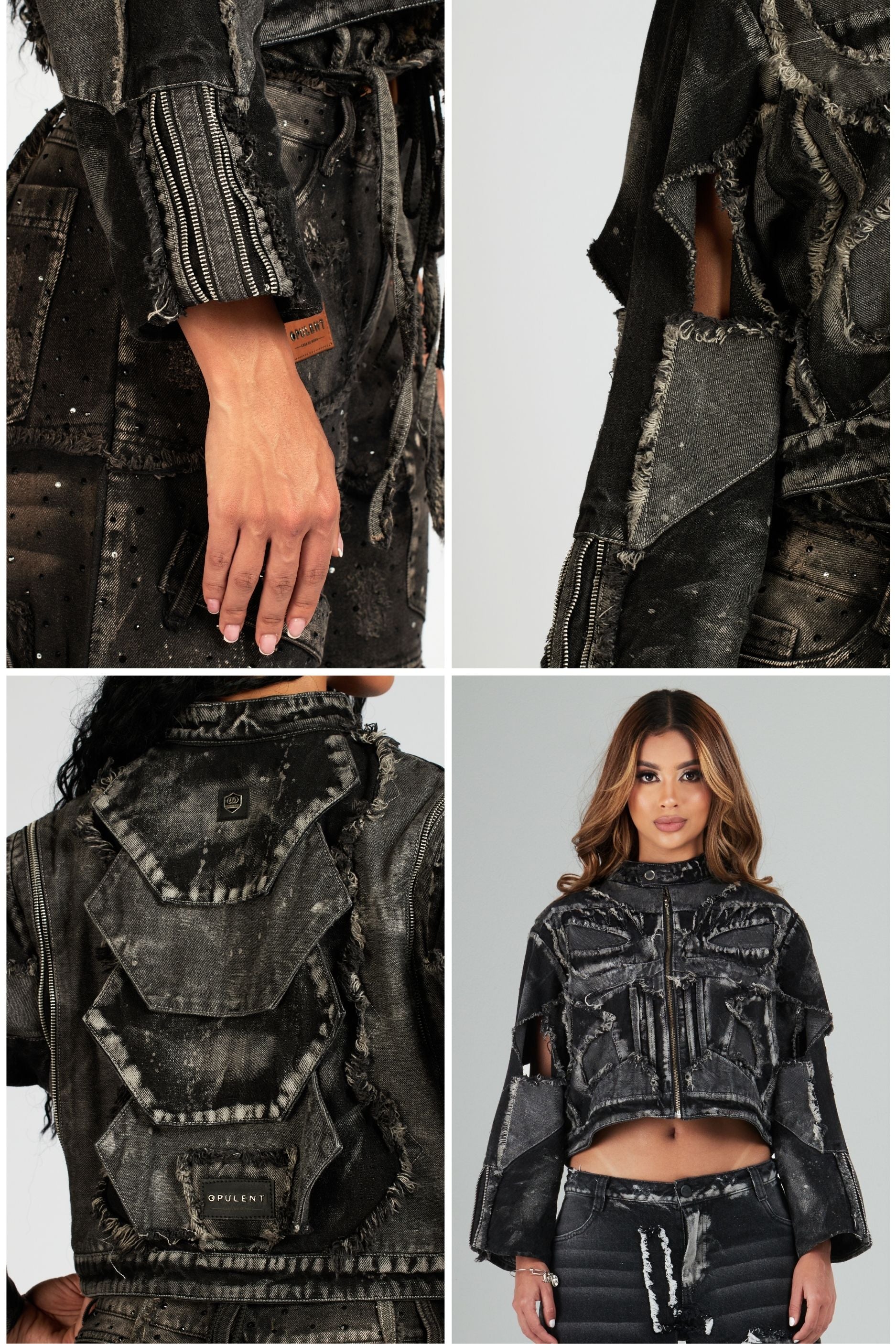 SET JEAN MÓNACO Y CHAQUETA PURE CON PEDRERÍA