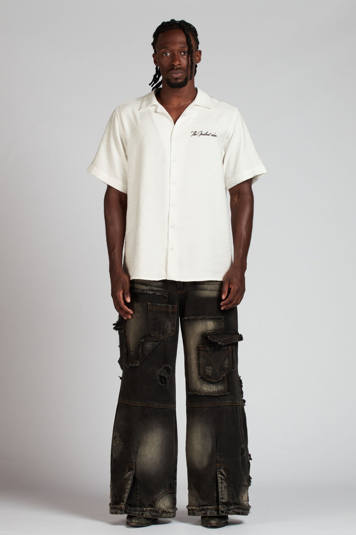 SET CAMISA Y JEAN LUXURY KG NEGRO