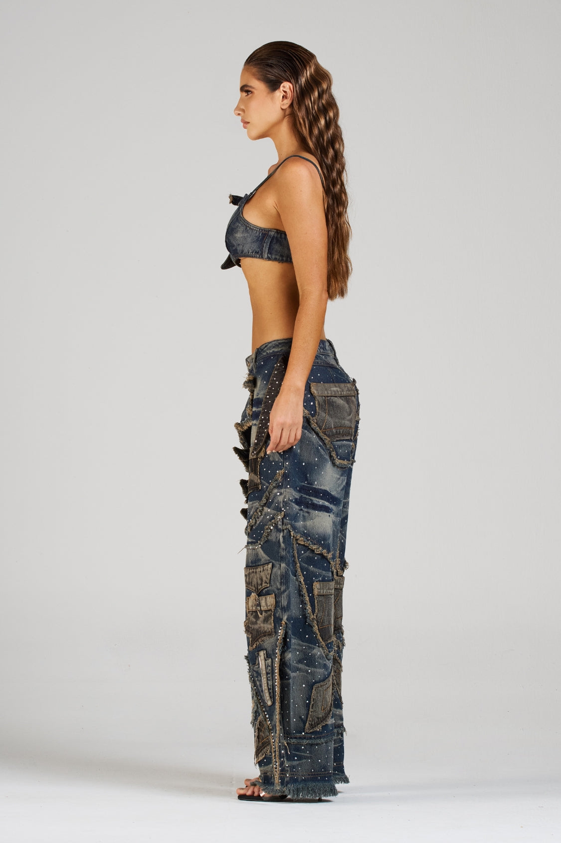 SET CROP Y JEAN FREIZEN CON PEDRERÍA