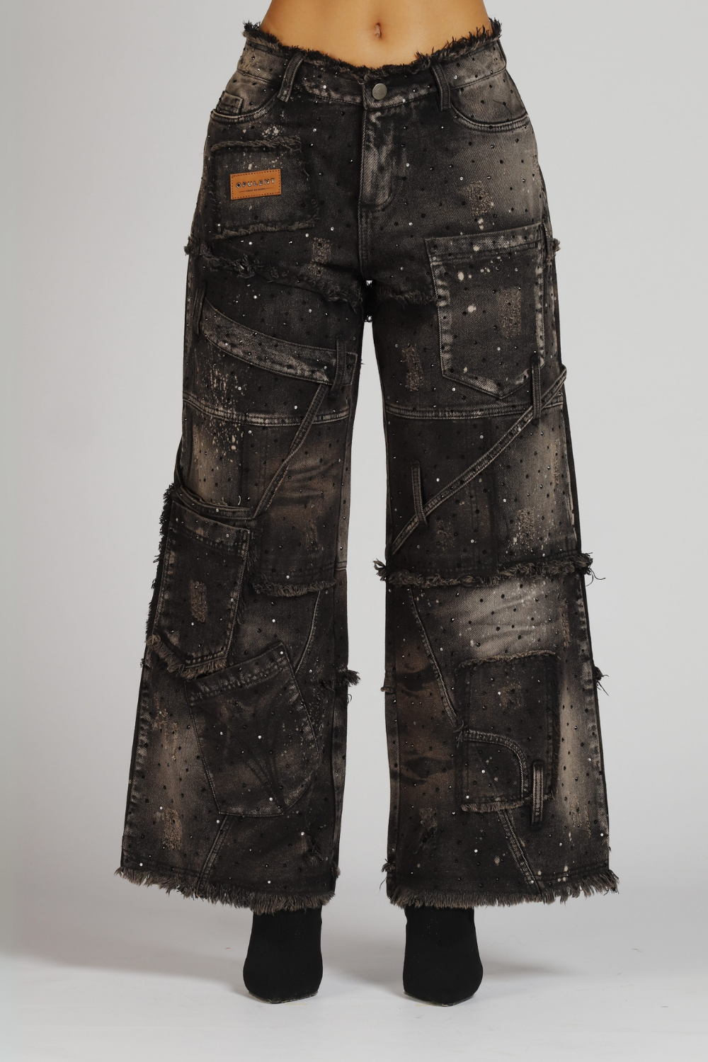 JEAN SHINY MONACO NEGRO