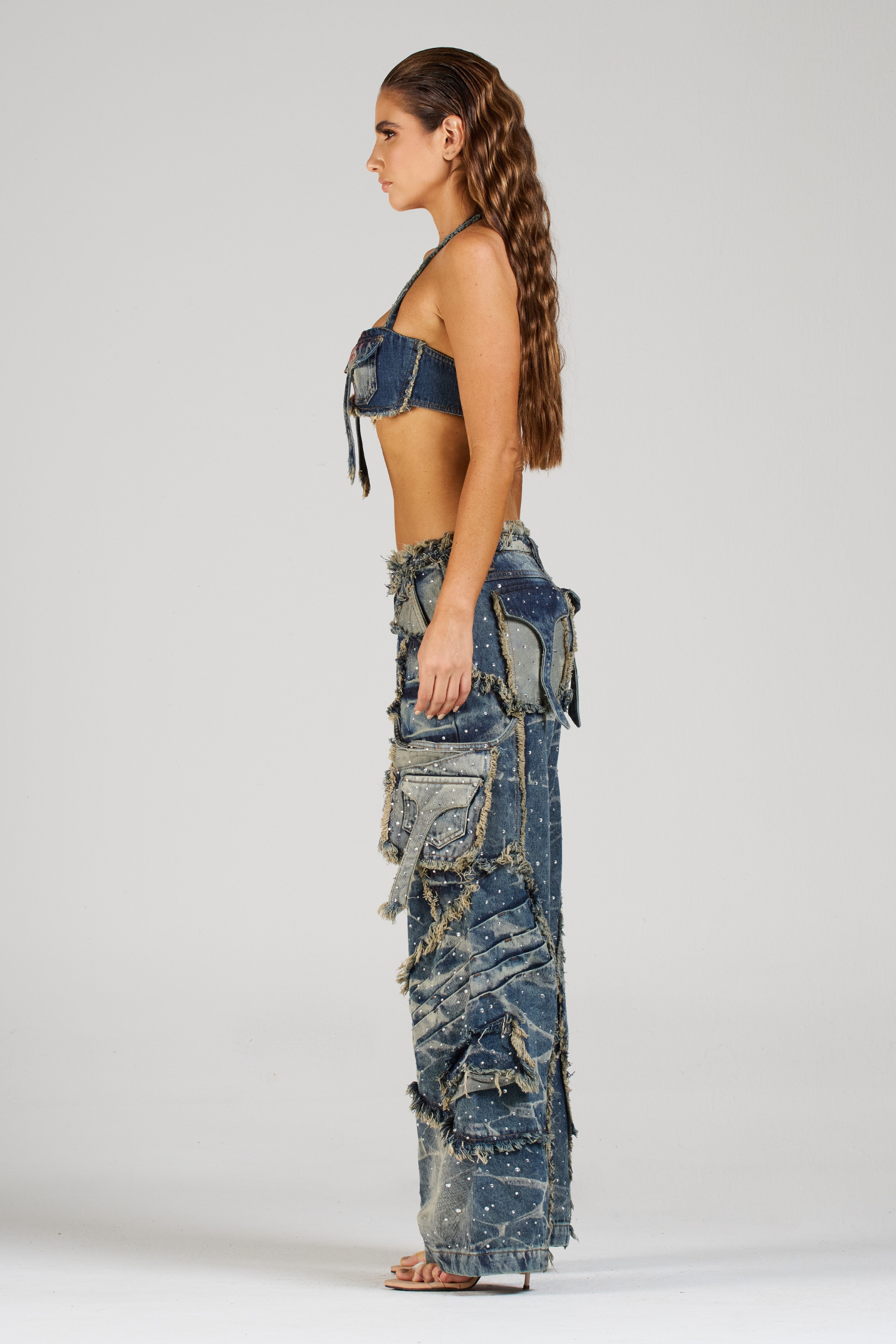 SET APPALUSEÉ BLUE CON PEDRERÍA (PREVENTA)