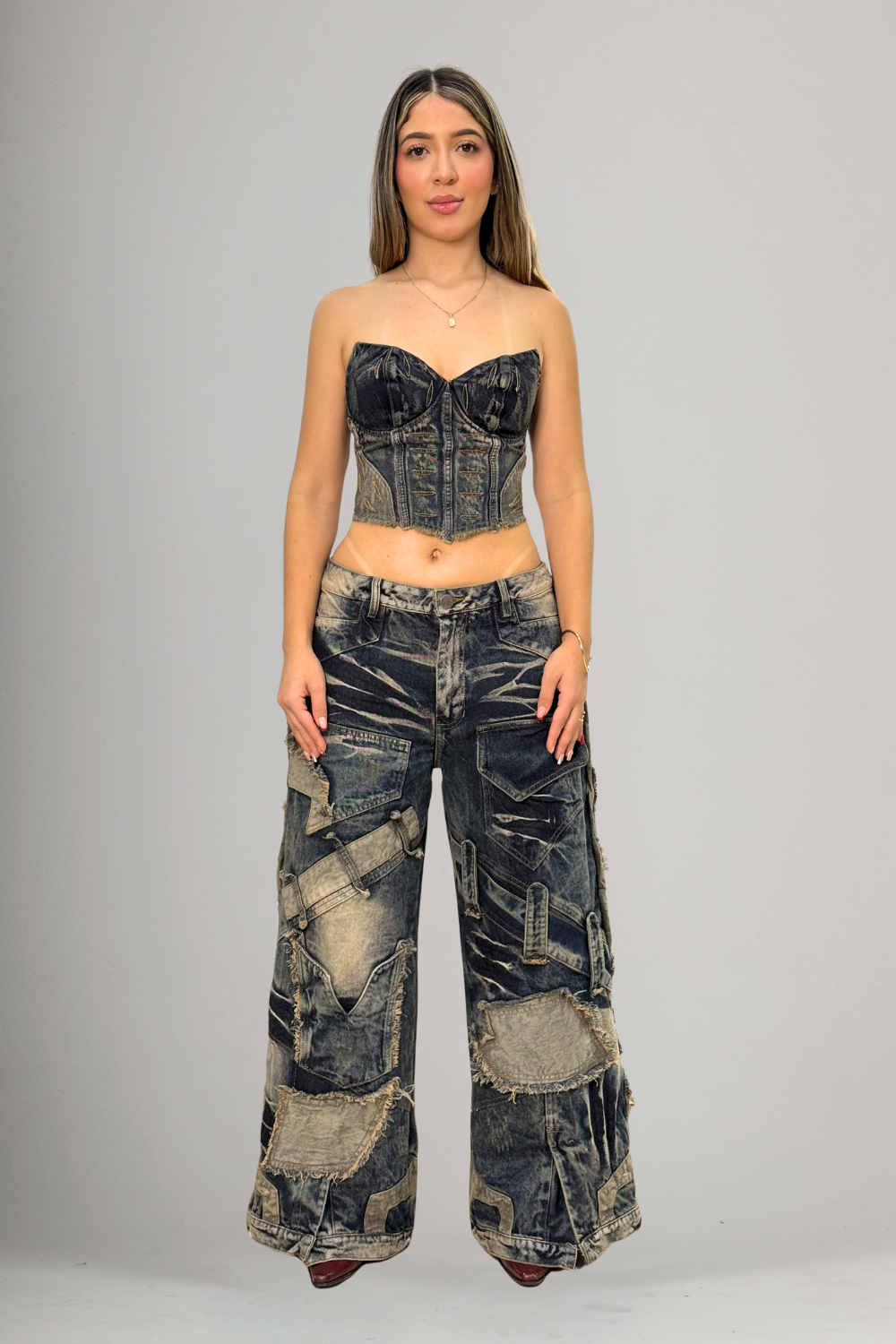 SET CORSÉ Y JEAN METEORIUS AZUL