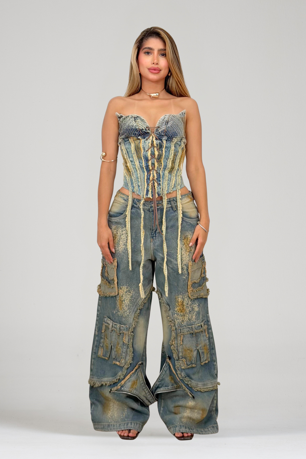 SET CORSÉ Y JEAN S91 AZUL DIRTY