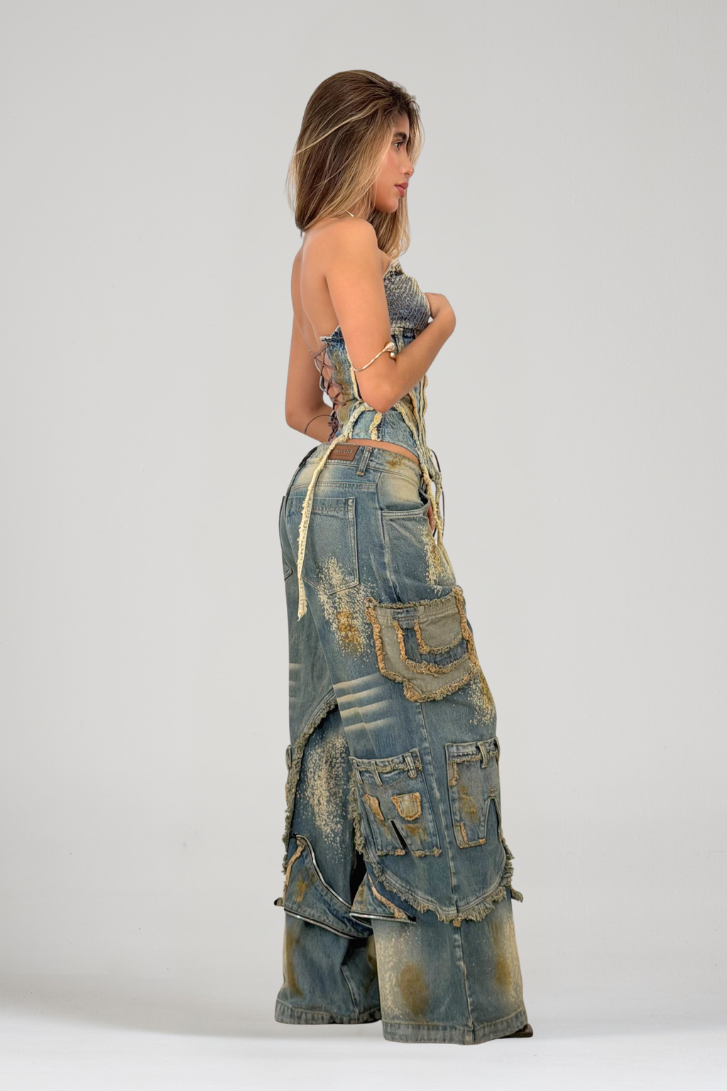 SET CORSÉ Y JEAN S91 AZUL DIRTY