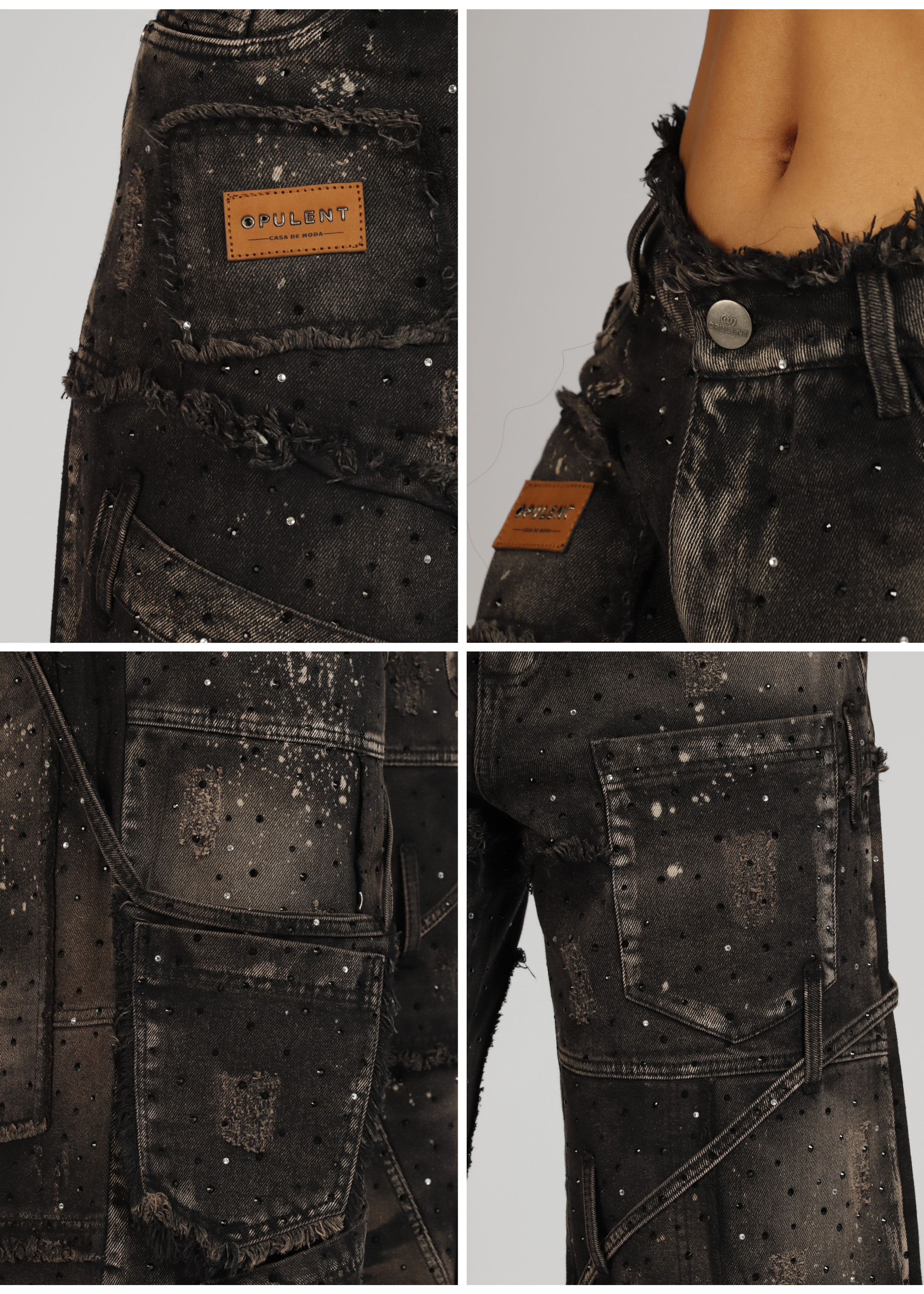 JEAN SHINY MONACO NEGRO