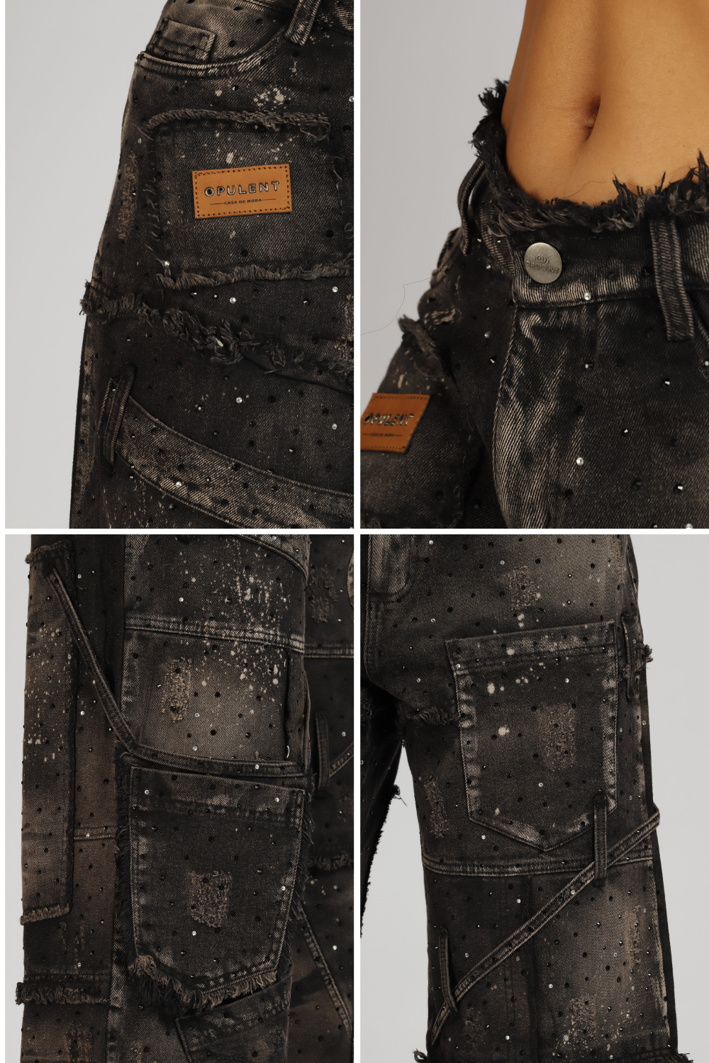 JEAN SHINY MONACO NEGRO