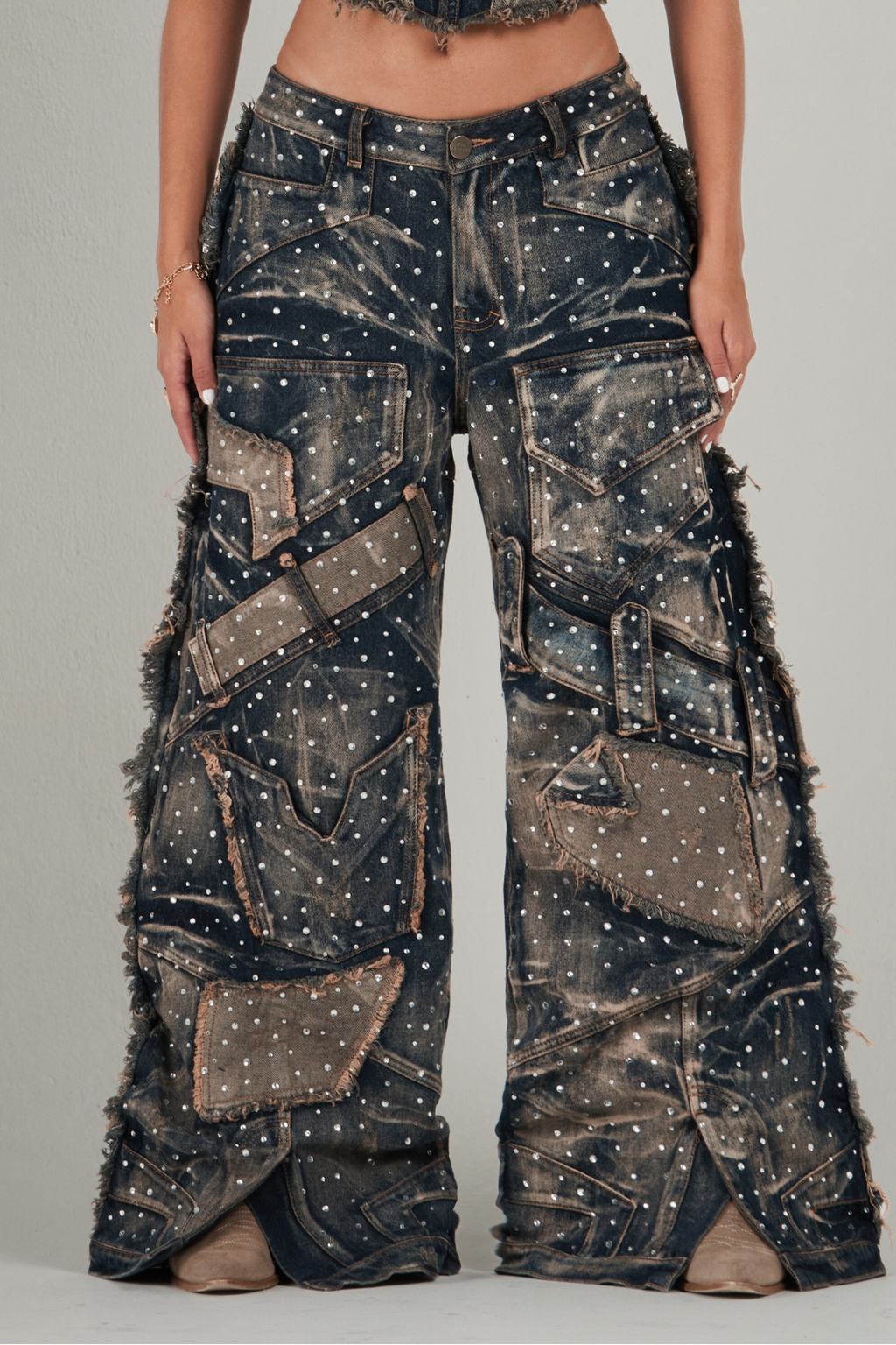 JEAN SHINY METEORIUS AZUL