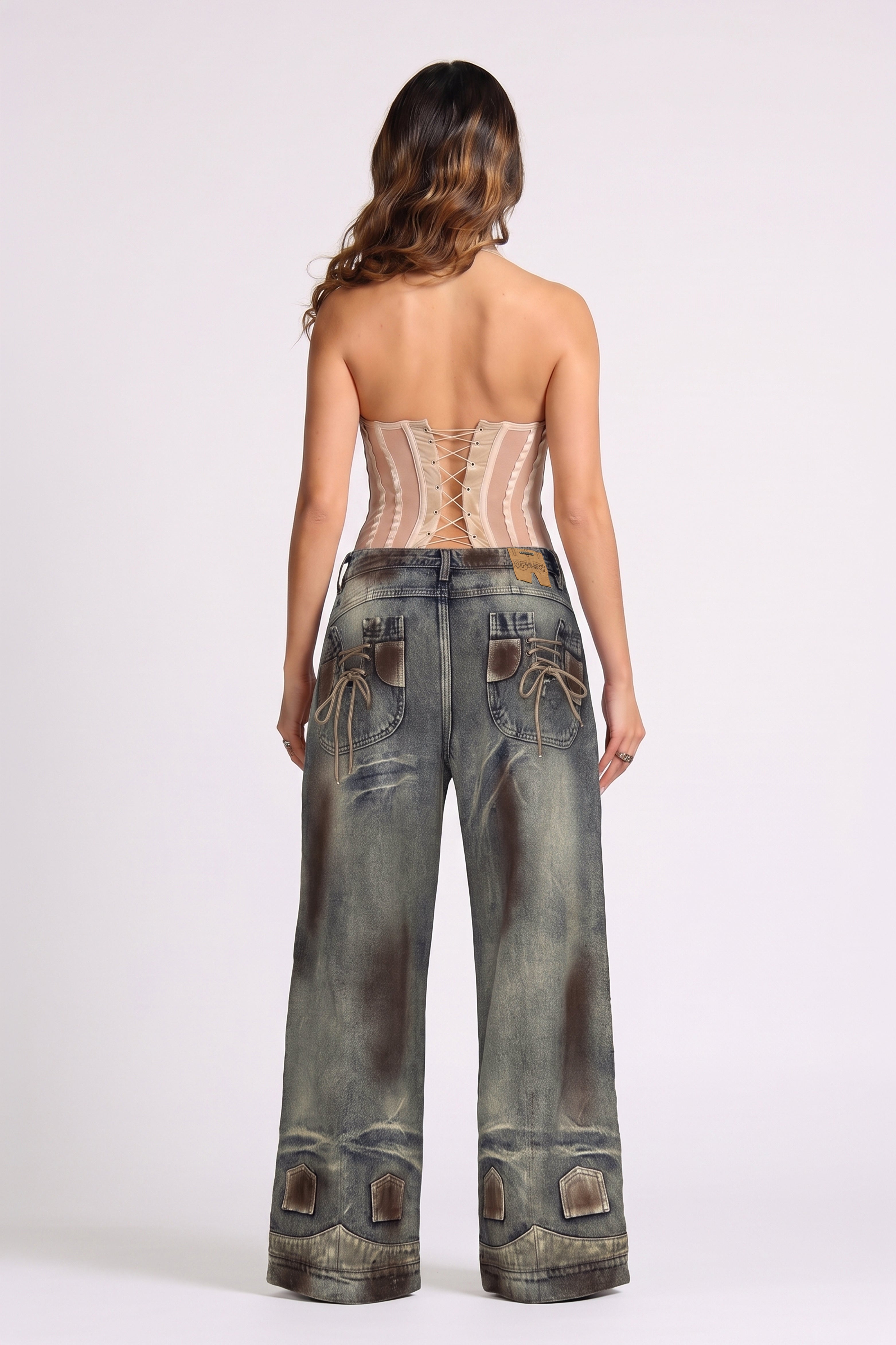 SET BODY Y JEAN TIE STRIP
