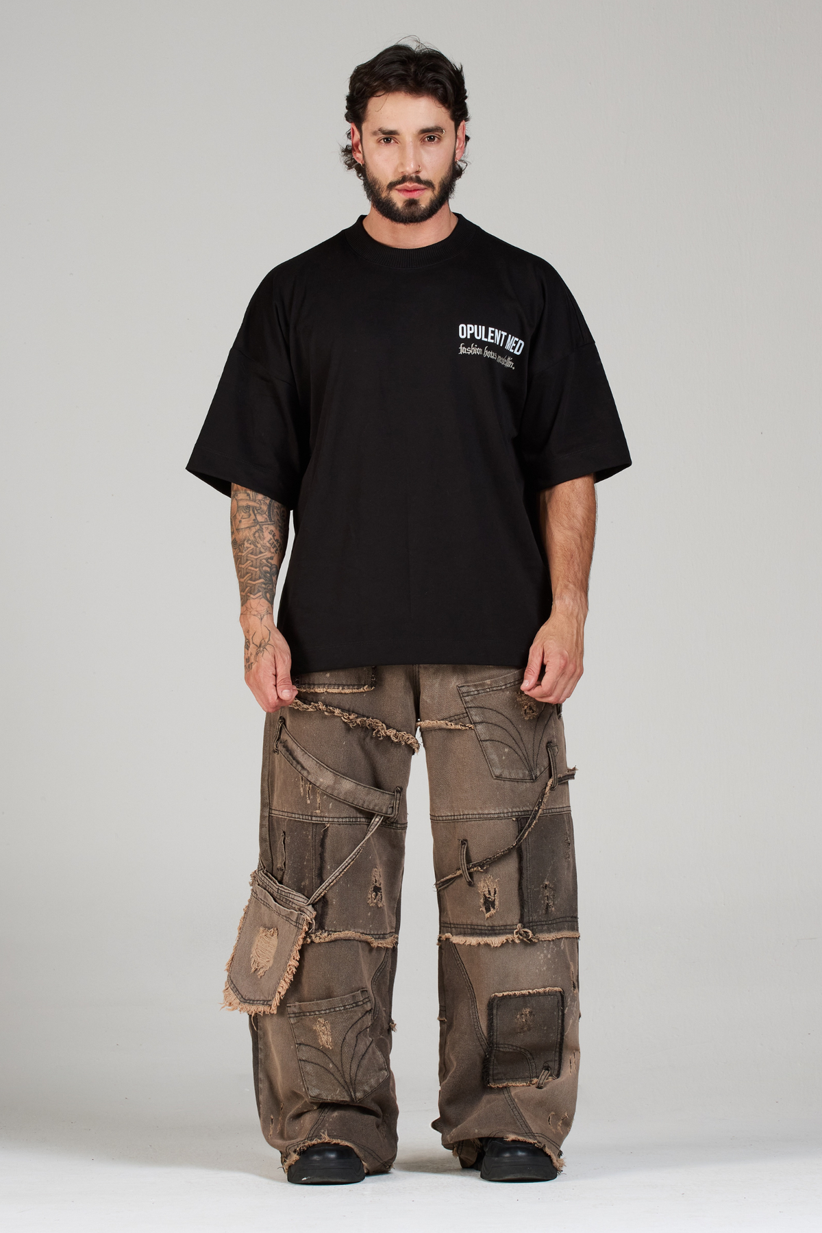 SET CAMISETA Y JEAN MONACO CAFE