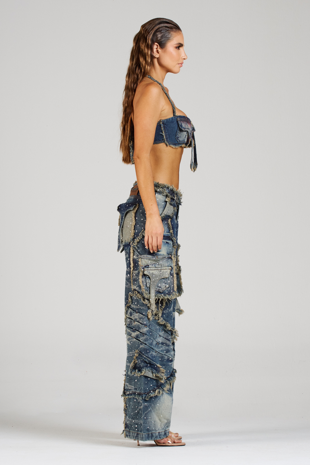 SET APPALUSEÉ BLUE CON PEDRERÍA (PREVENTA)