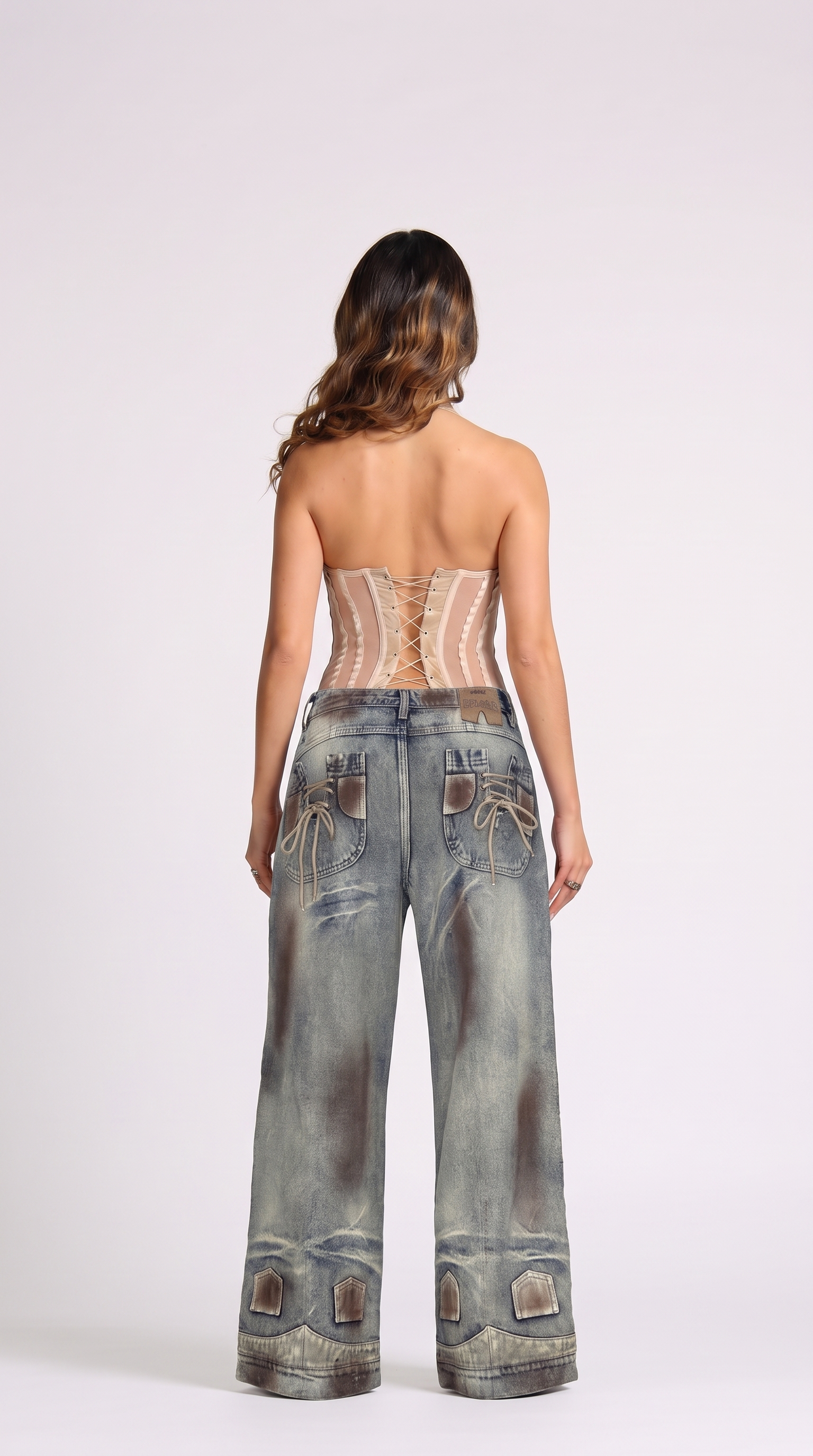 SET BODY Y JEAN TIE STRIP