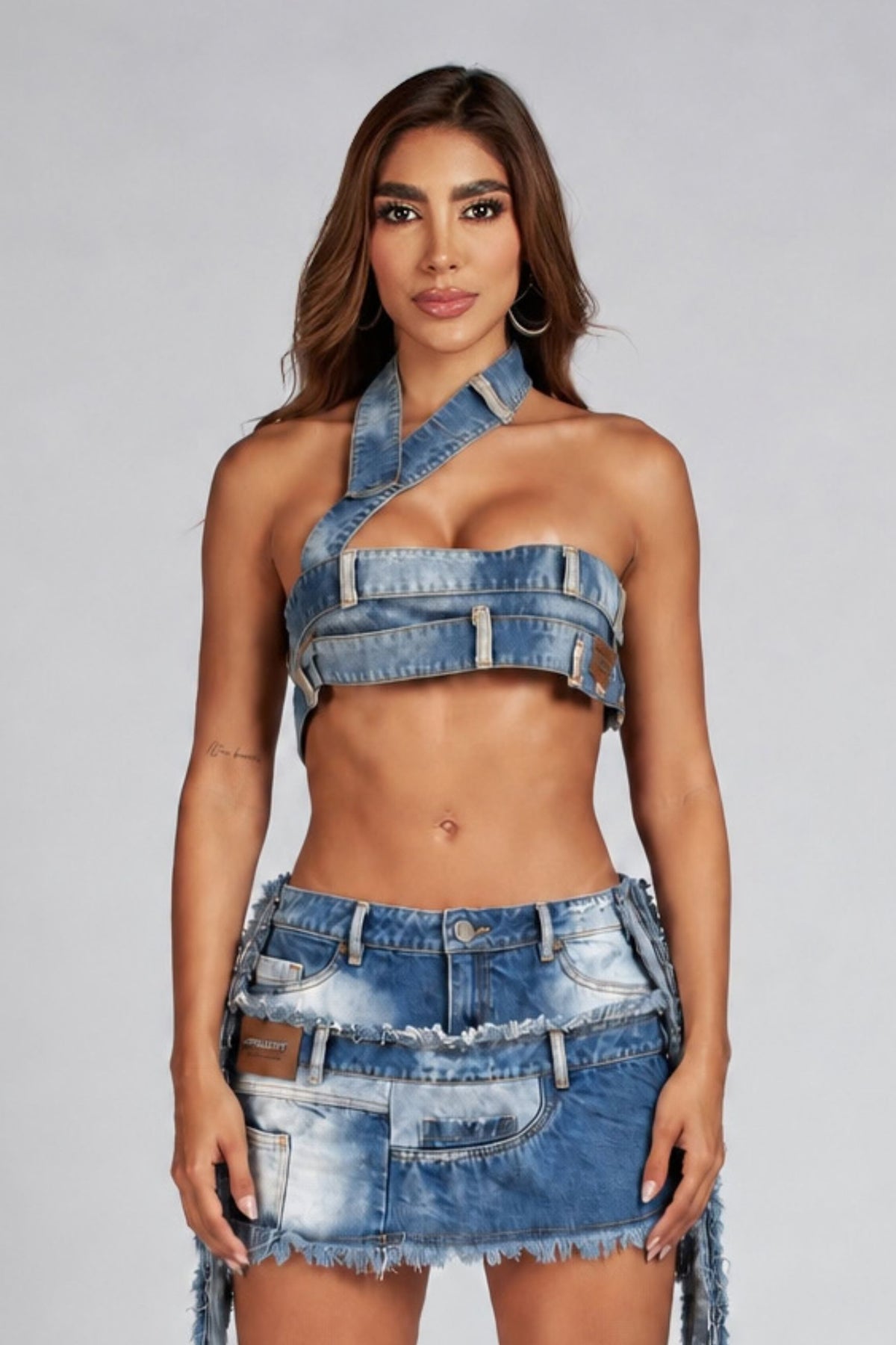CROP TOP ARDENAS AZUL